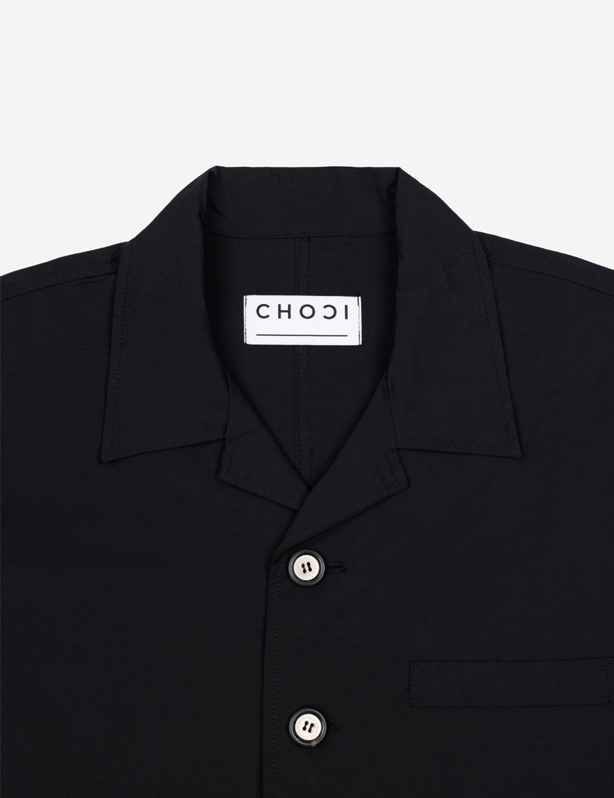 초시(CHOCI) 블랙 블레이저 하프 셔츠