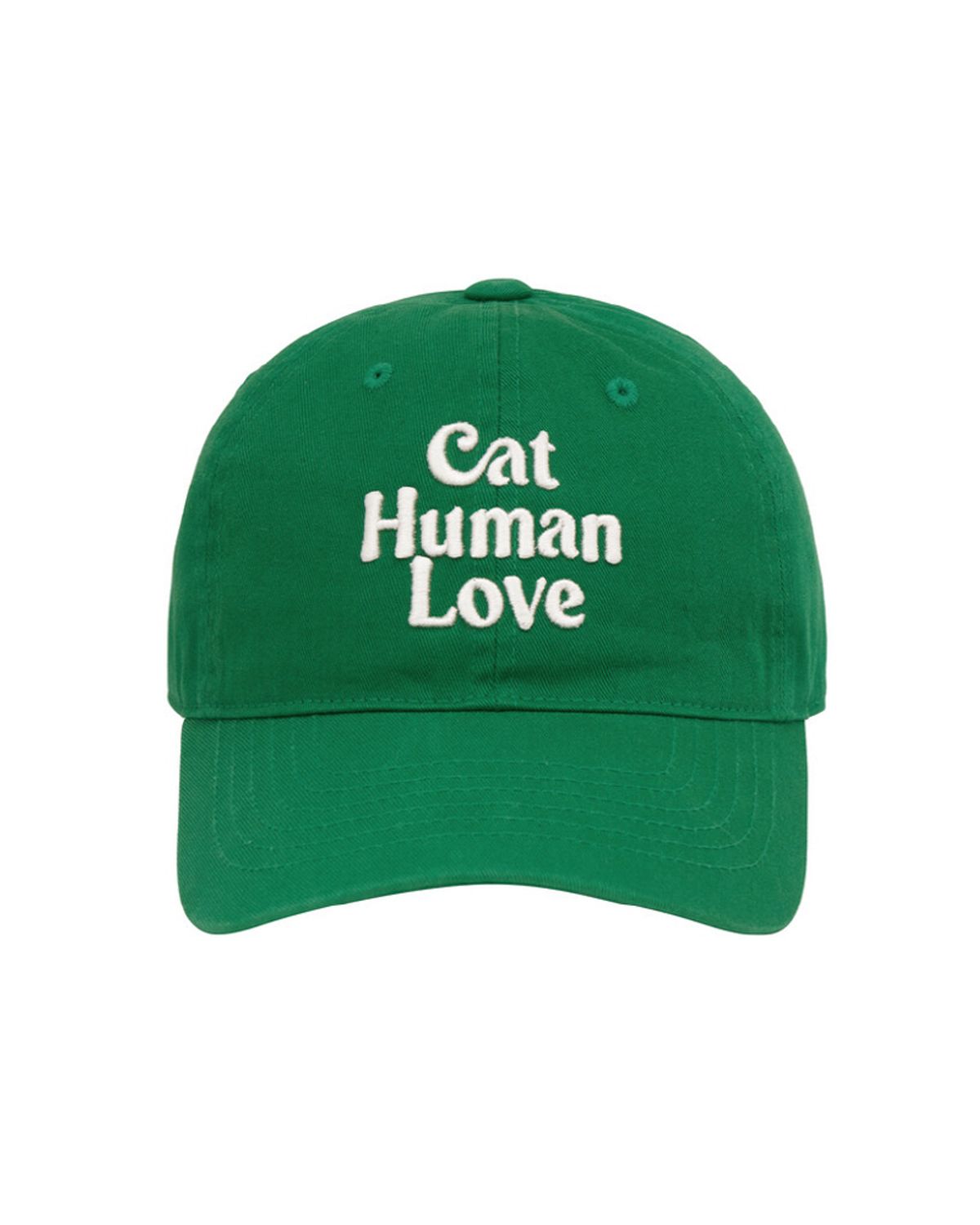 휴먼앤캣(HUMAN N CAT) 캣휴먼러브 코튼 볼캡 [그린]
