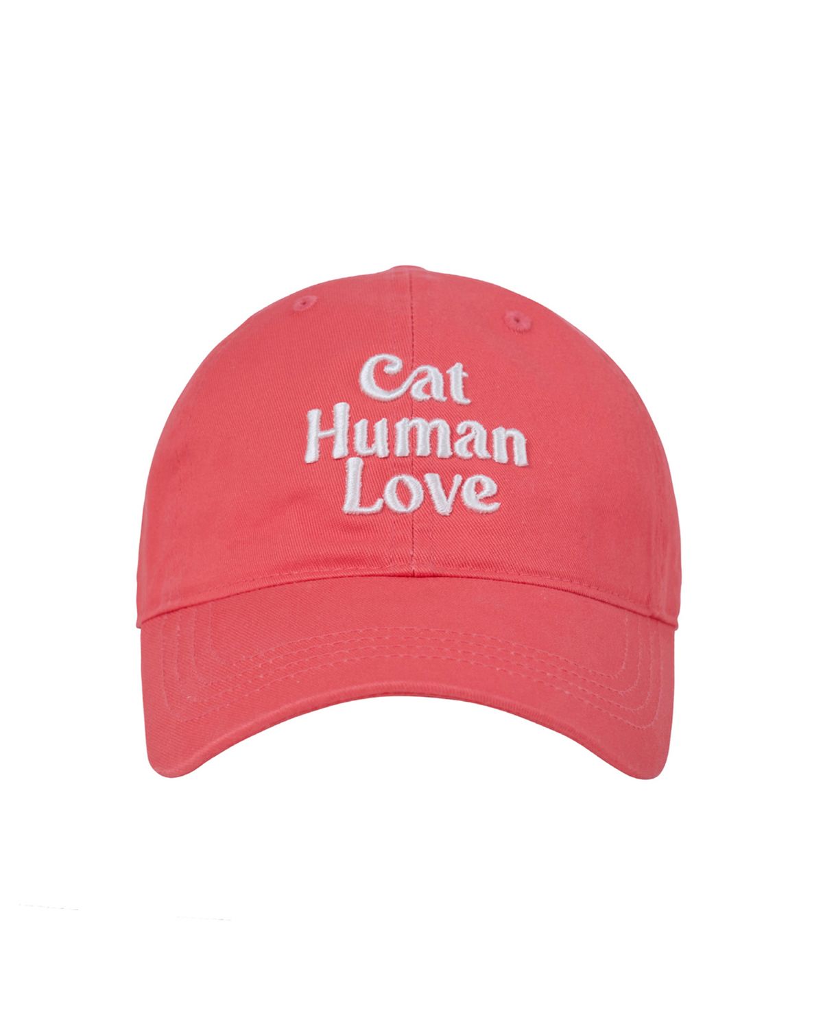 휴먼앤캣(HUMAN N CAT) 캣휴먼러브 코튼 볼캡 [코랄]