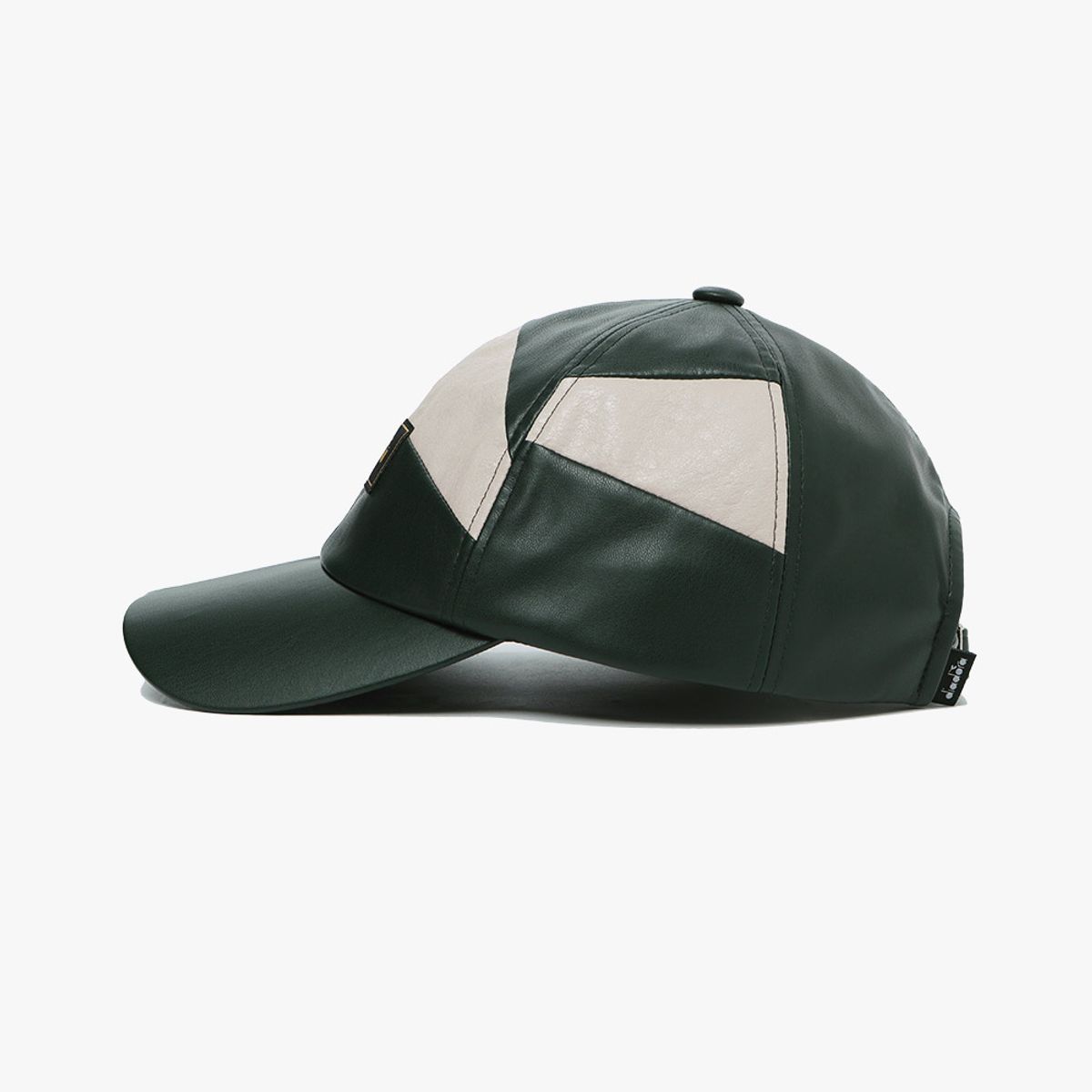 디아도라(diadora) 레더라이크 컬러블럭 볼캡 GREEN
