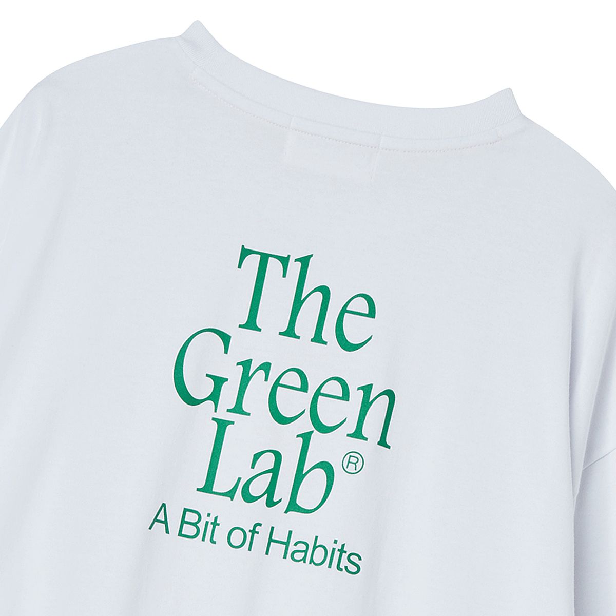 더그린랩(THE GREEN LAB) 에센셜 크롭 긴팔티 [화이트]