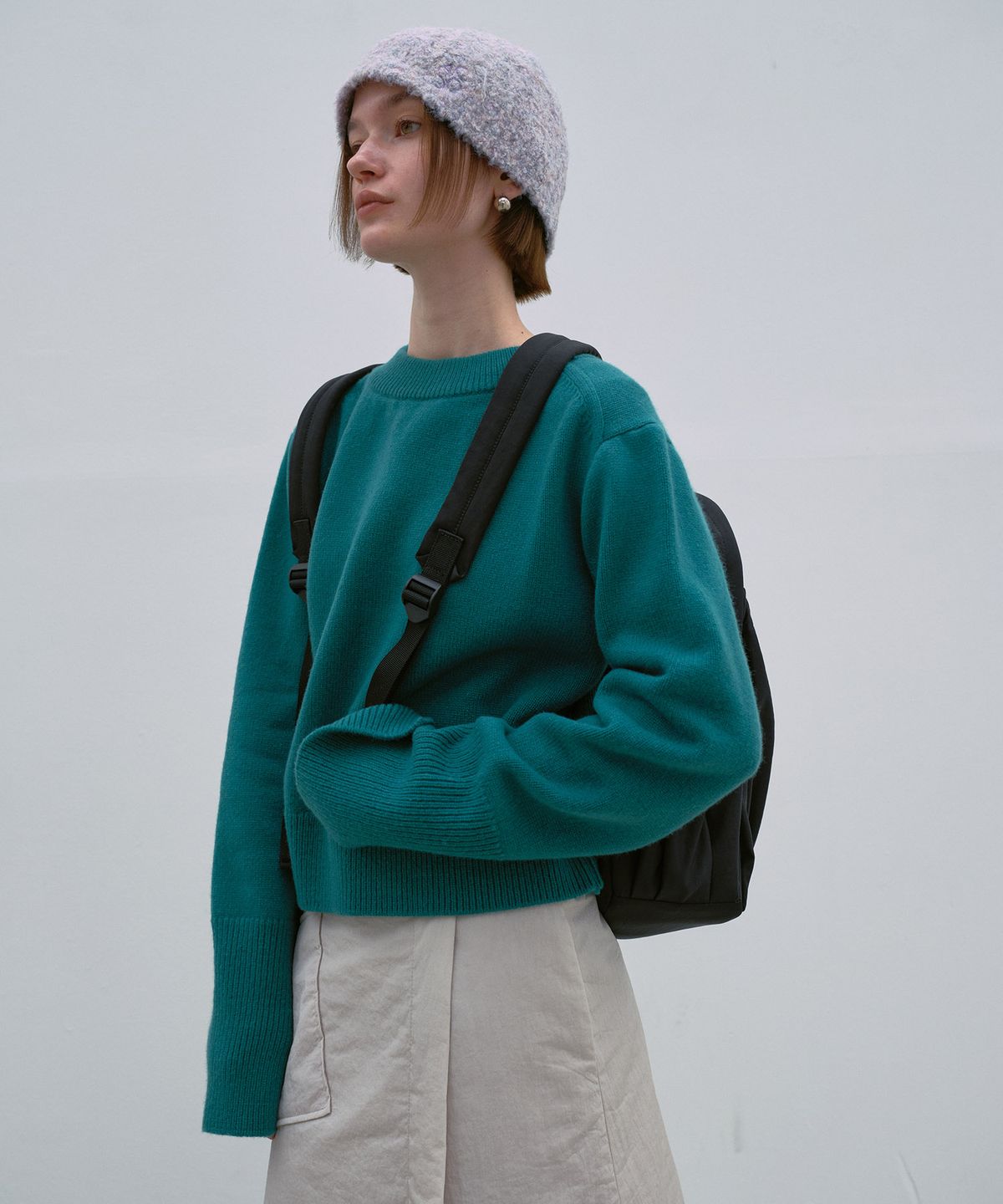 아코크(ACOC) Merino Wool Zip-up Cardigan_T/Green