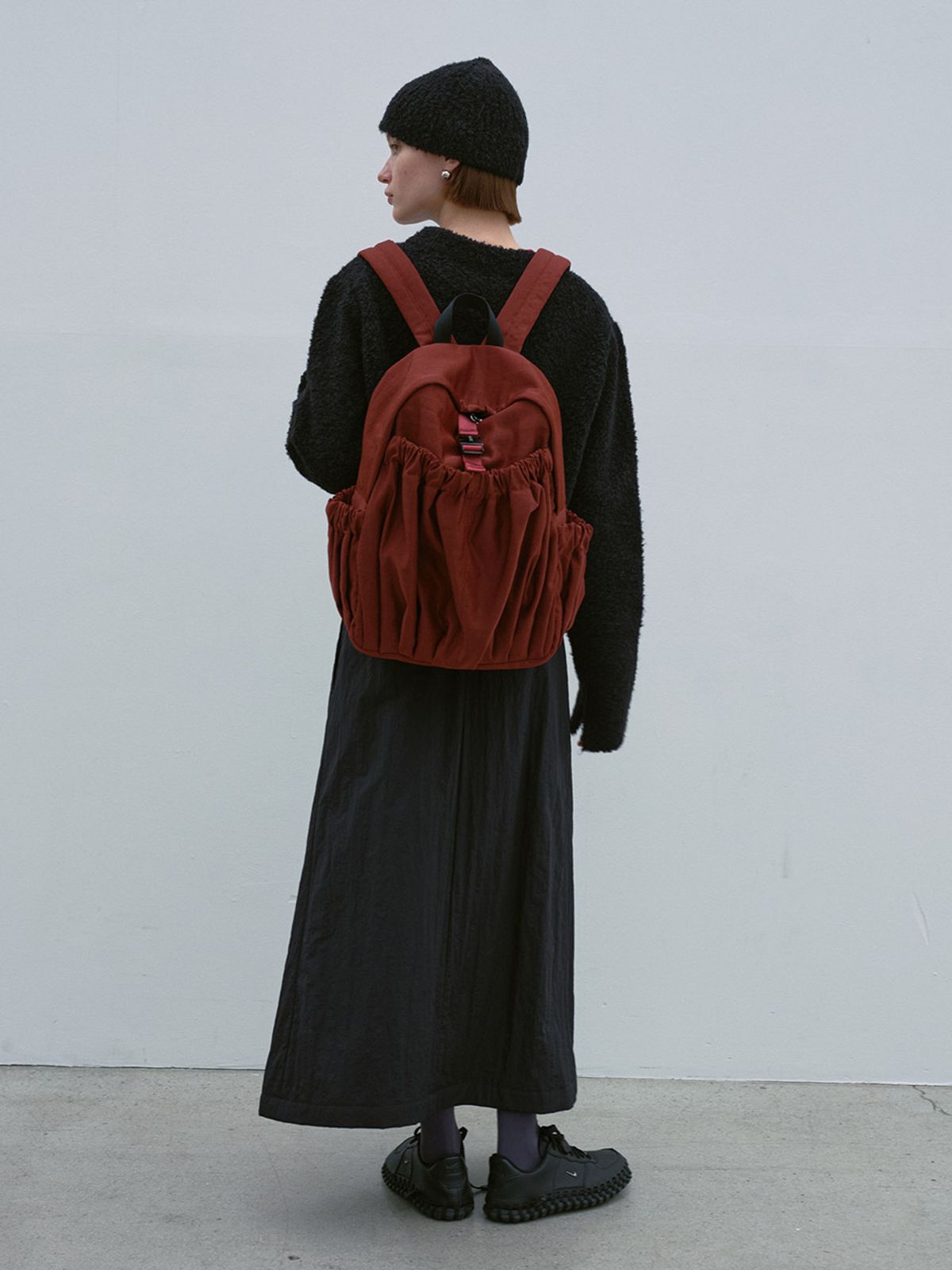 아코크(ACOC) Gathered Backpack_Orange Rust