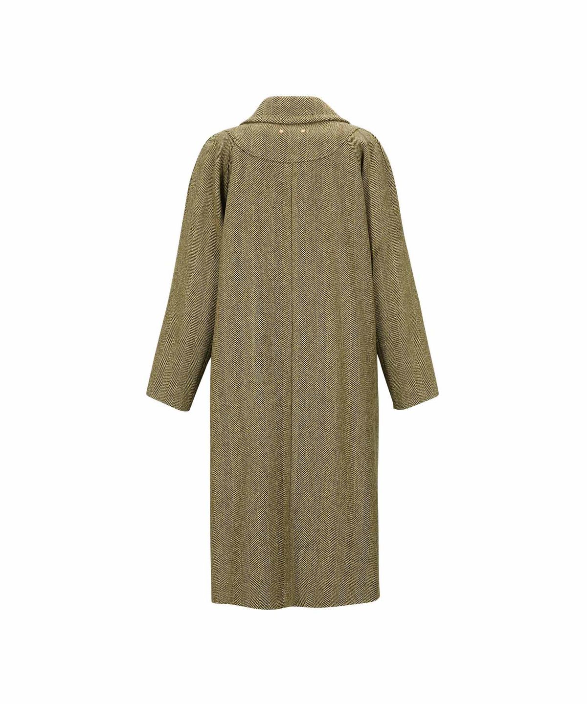 앤더슨벨(ADSB ANDERSSON BELL) 캐린 헤링본 래글런 코트 awa544w(BROWN)