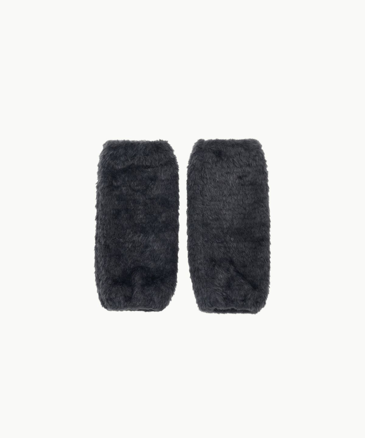 아모멘토(AMOMENTO) HAIRY FUR LEG WARMER_CHARCOAL