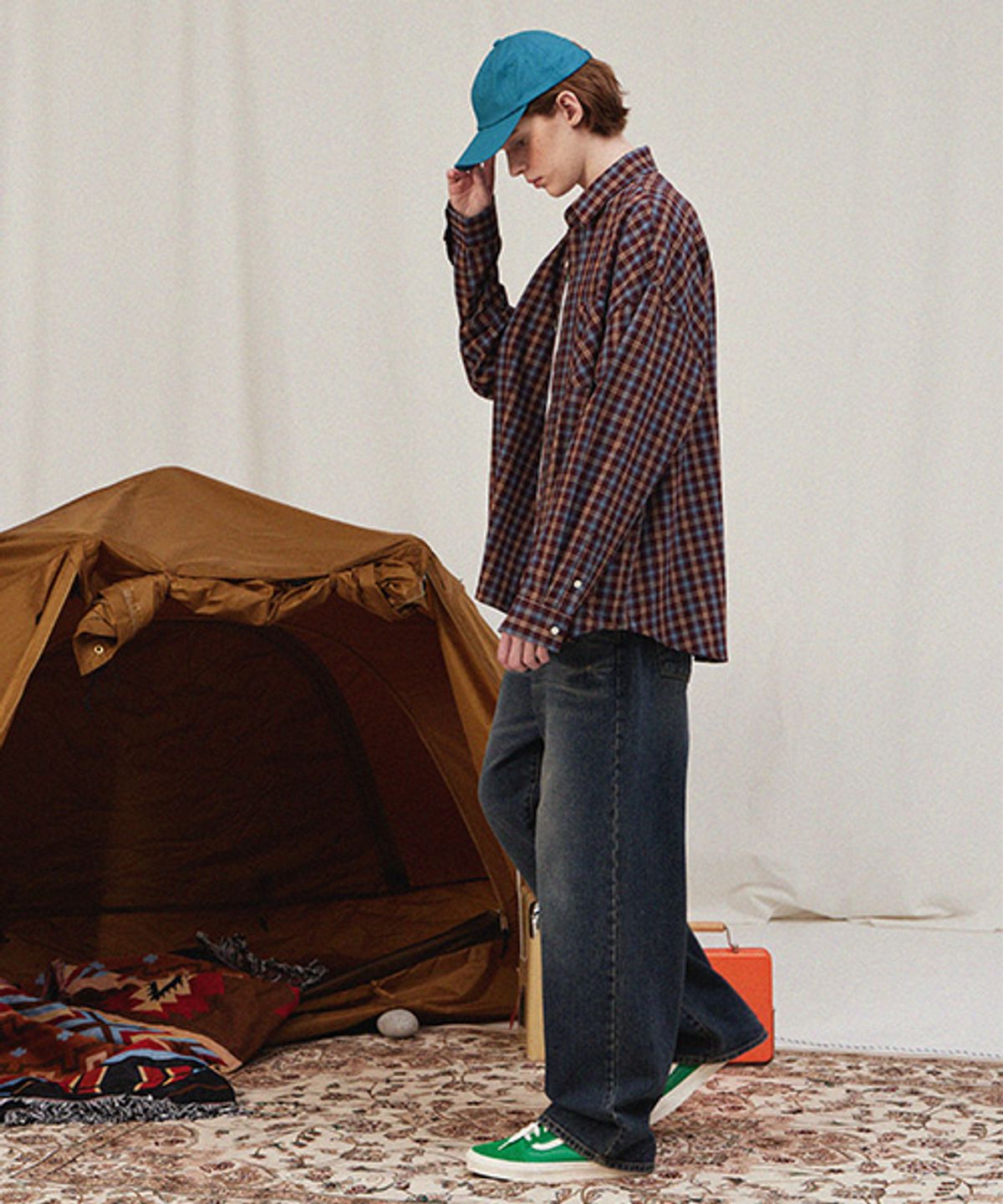헤인트(HAINT) 프리스틴체크기모셔츠 2color