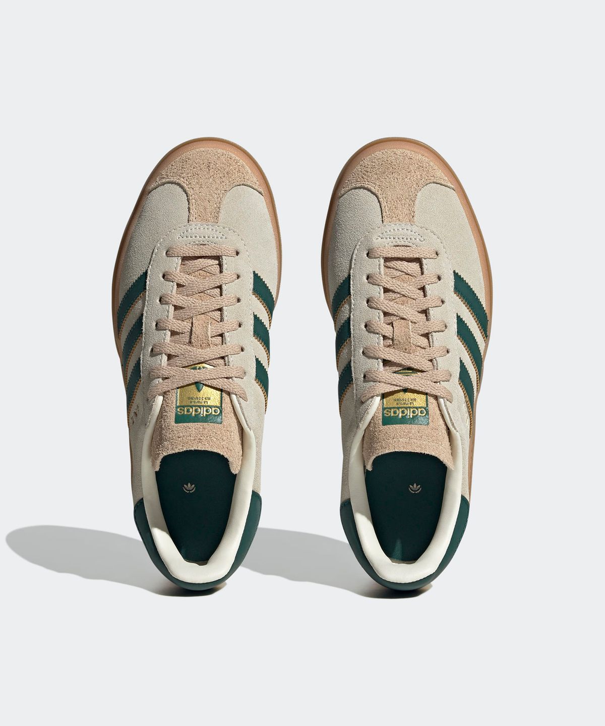 아디다스(ADIDAS) 가젤 볼드 - 베이지:그린 / ID7056