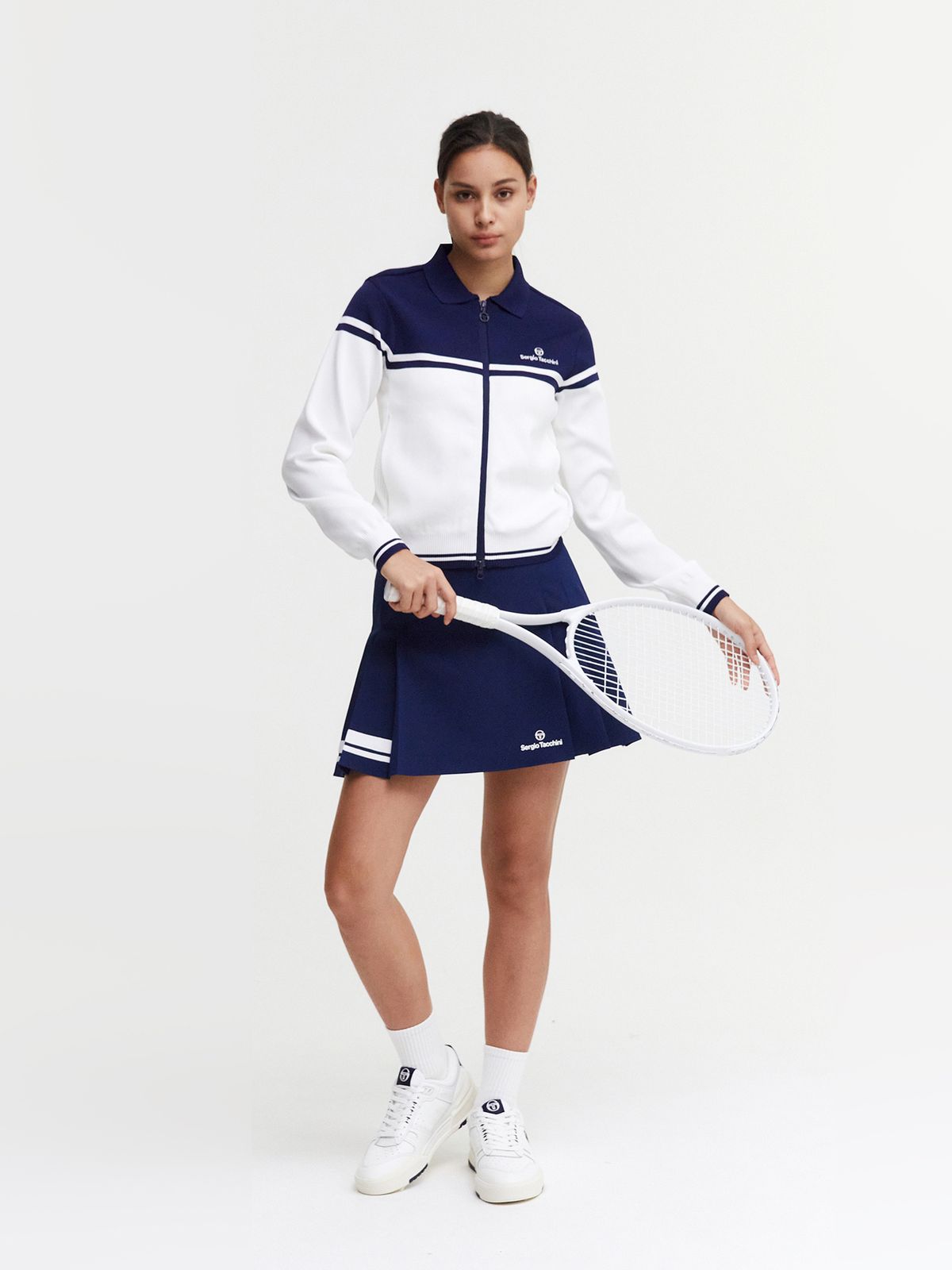 세르지오 타키니(SERGIO TACCHINI) W 고트 베러니트 가디건 (Navy)