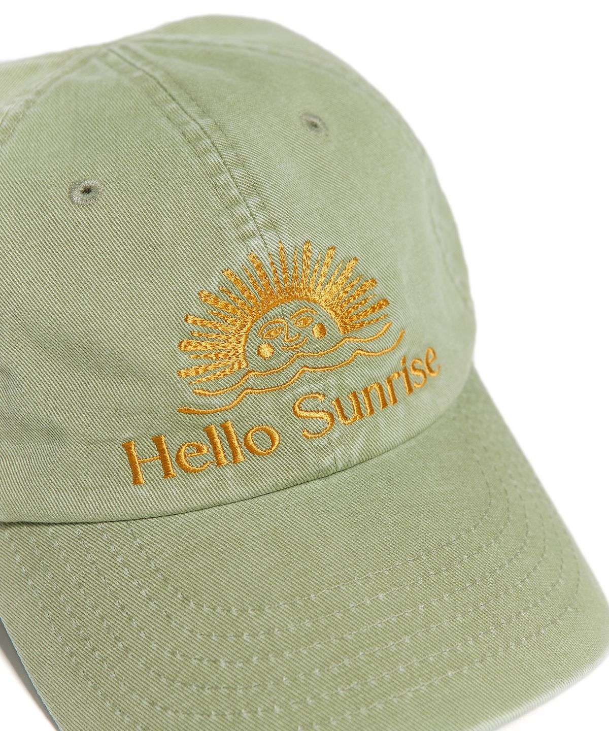 헬로 선라이즈(HELLO SUNRISE) Washed OG Logo Ball Cap (Olive)
