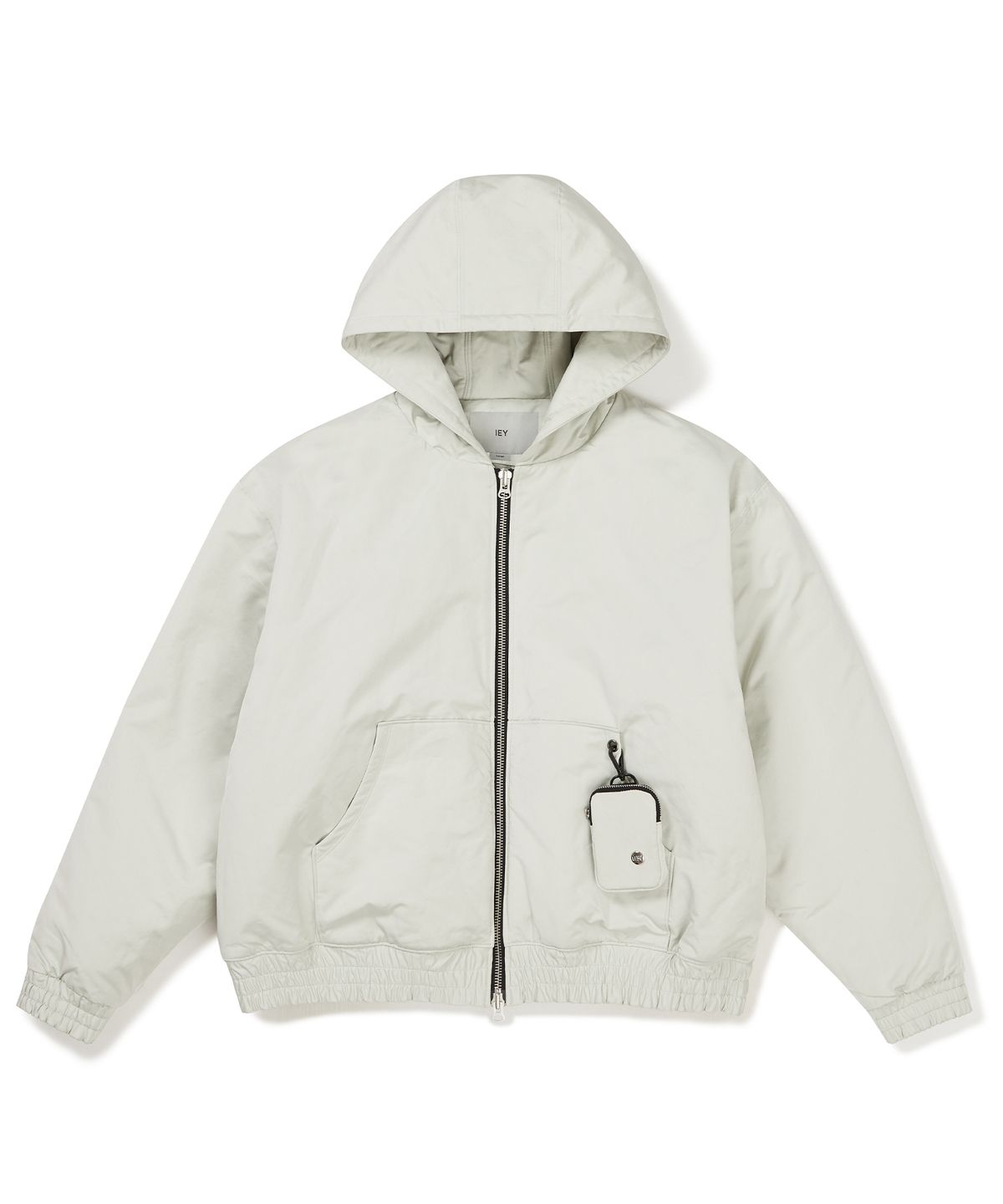 이에이(IEY) POUCH HOODIE BOMBER Ivory