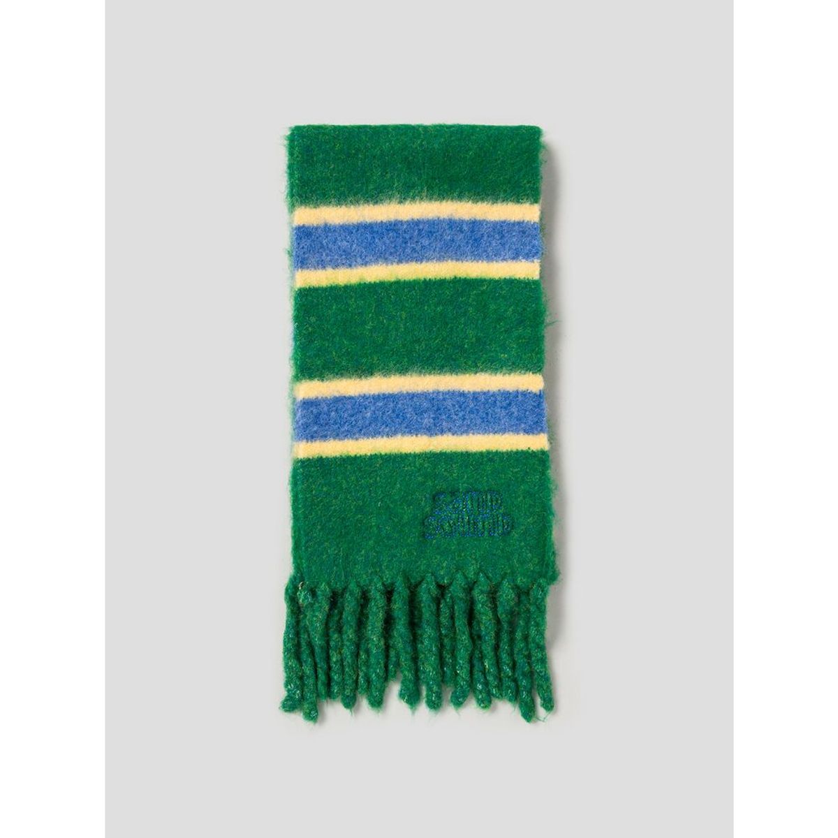 샌드 사운드(SAND SOUND) Stripe Short Muffler  Green