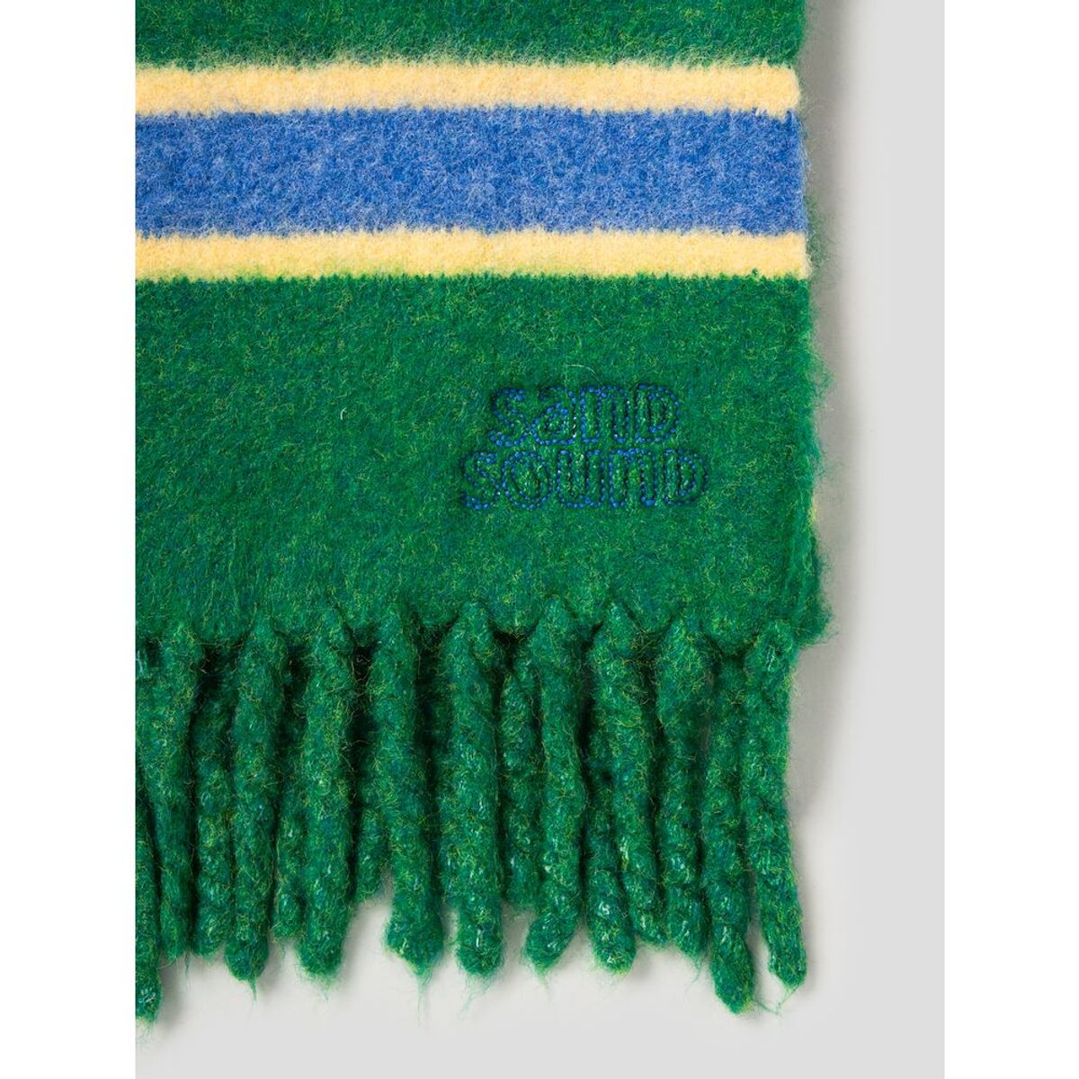 샌드 사운드(SAND SOUND) Stripe Short Muffler  Green