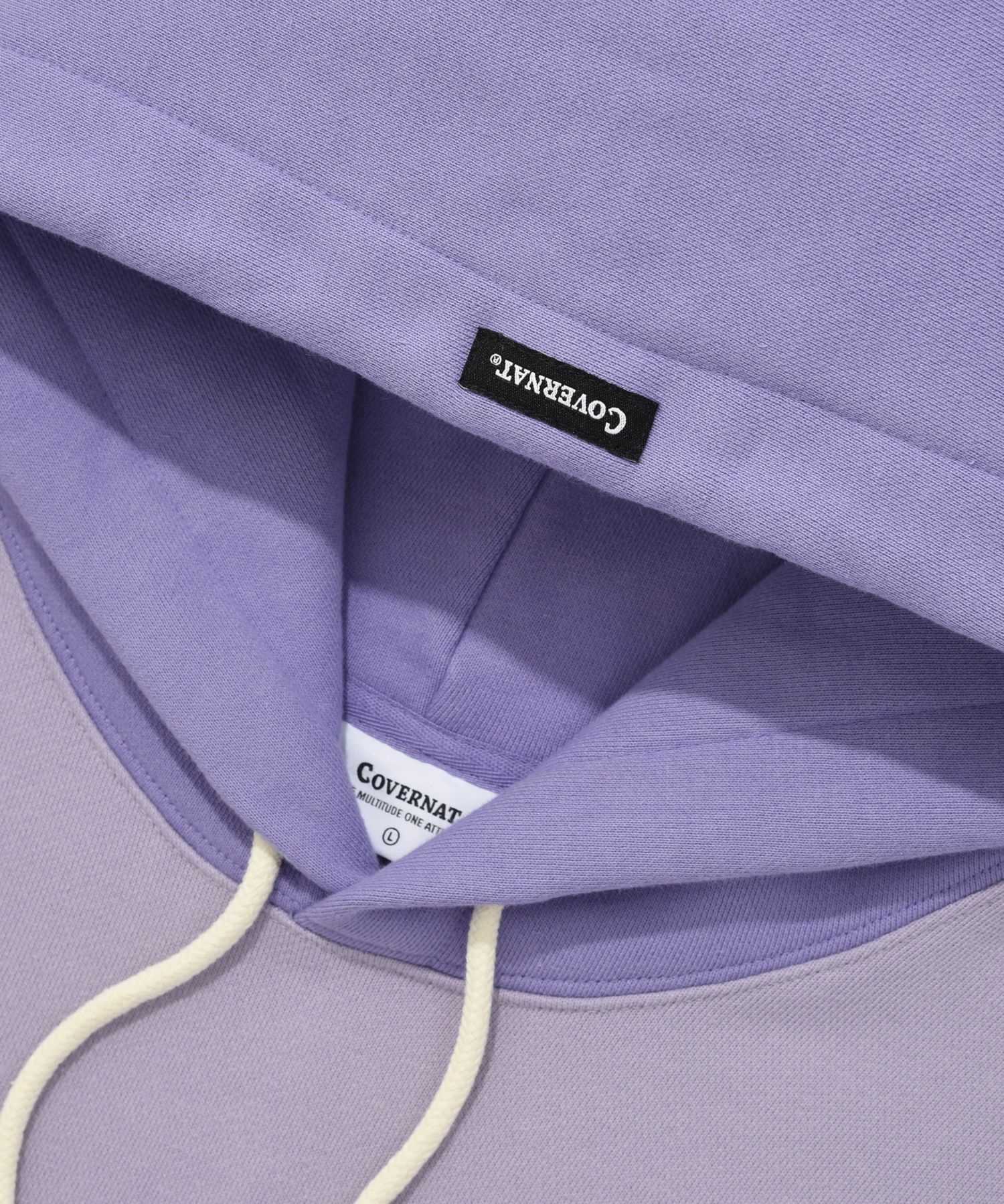 ★COVERNAT★ color block hoodie lavender MUSINSA | COVERNAT color block hoodie lavender