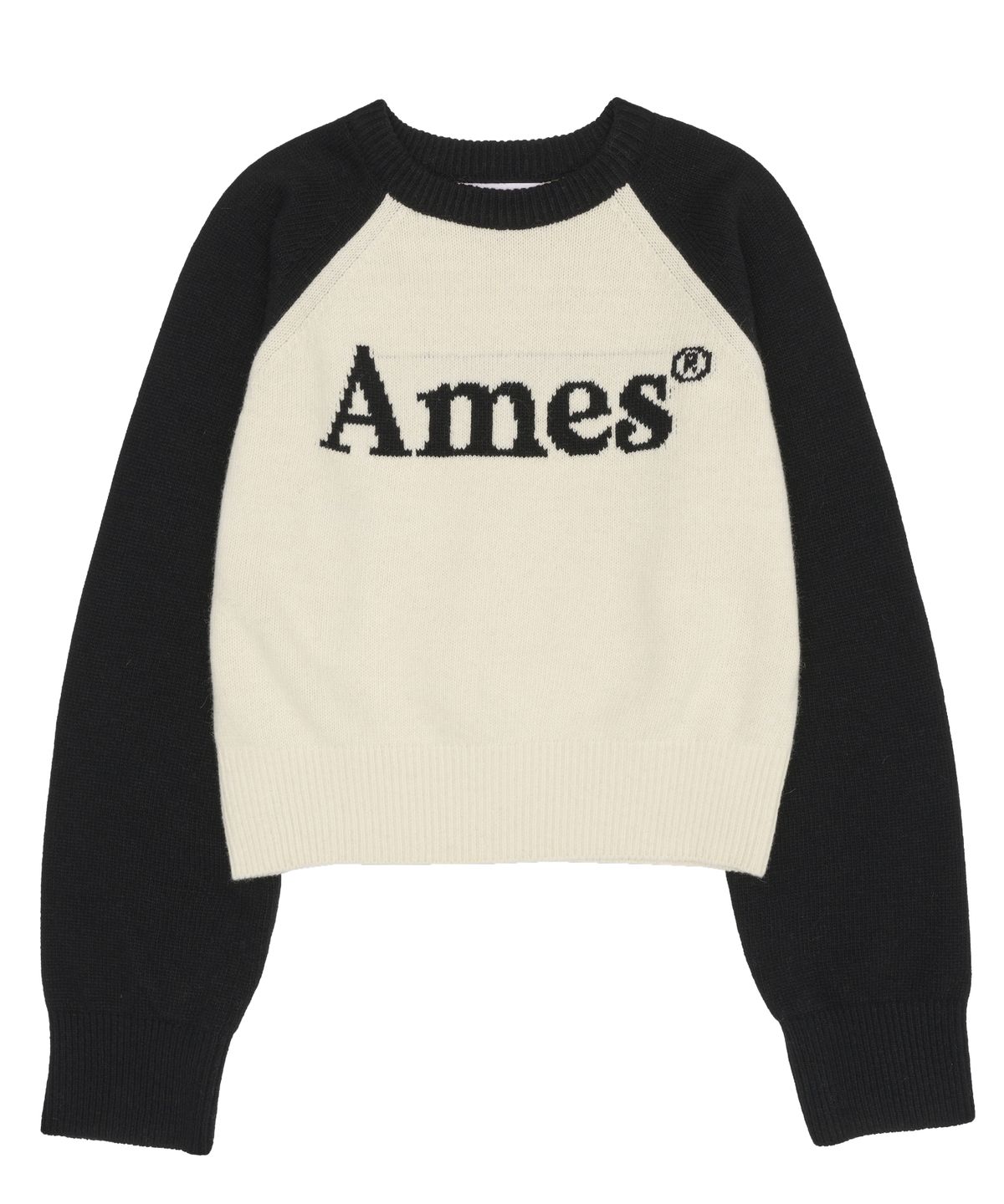 아메스 월드와이드(AMES-WORLDWIDE) BASIC RAGLAN PULLOVER KNIT IVORY