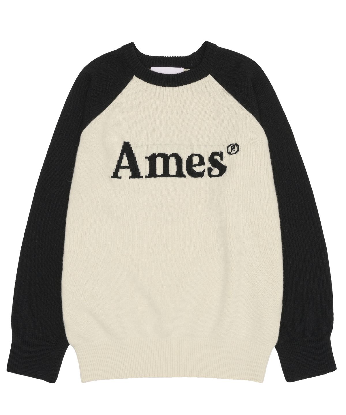 아메스 월드와이드(AMES-WORLDWIDE) BASIC RAGLAN PULLOVER KNIT IVORY
