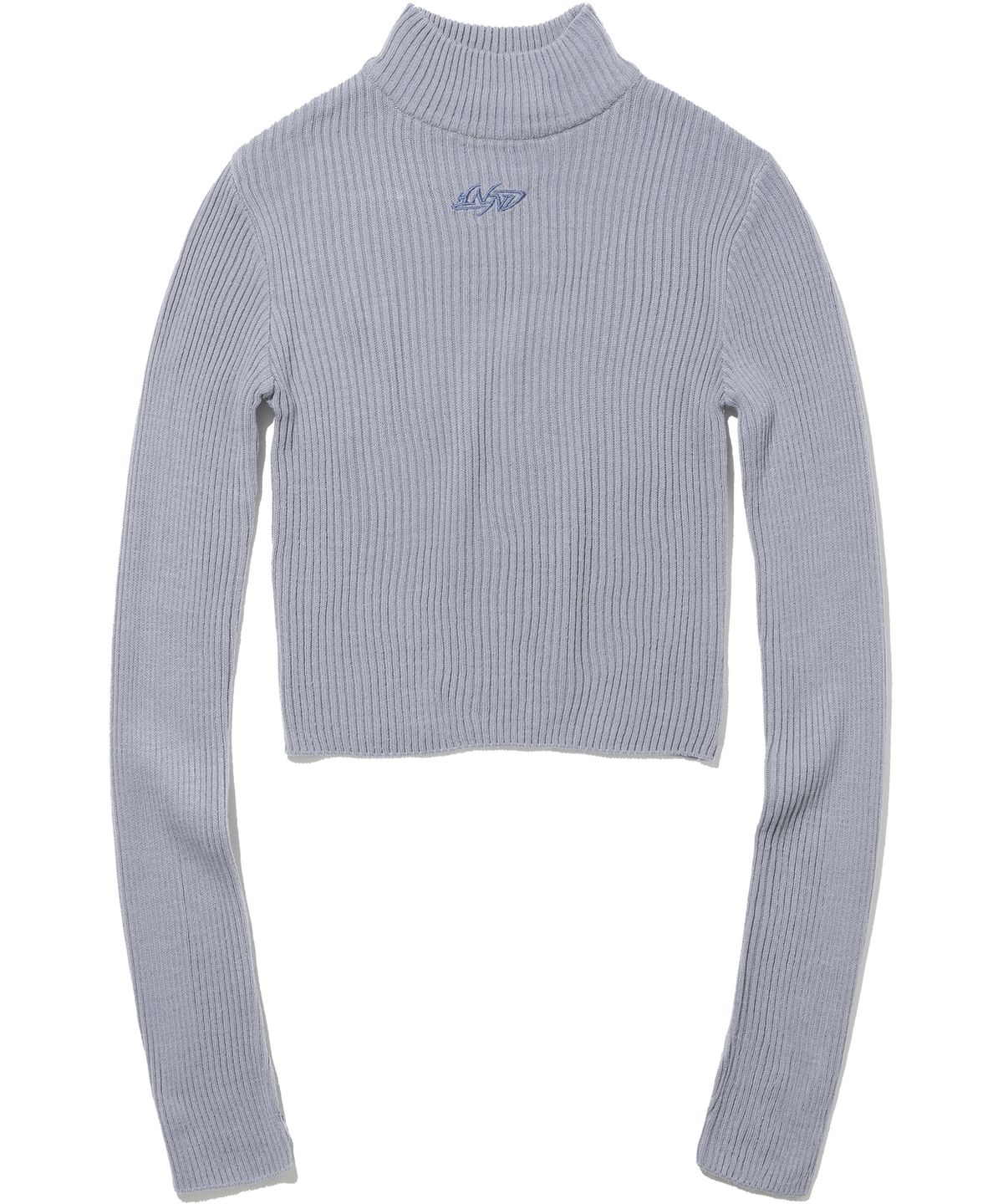 낫포너드(NOT4NERD) W Tribal Logo Highneck Knit - Blue