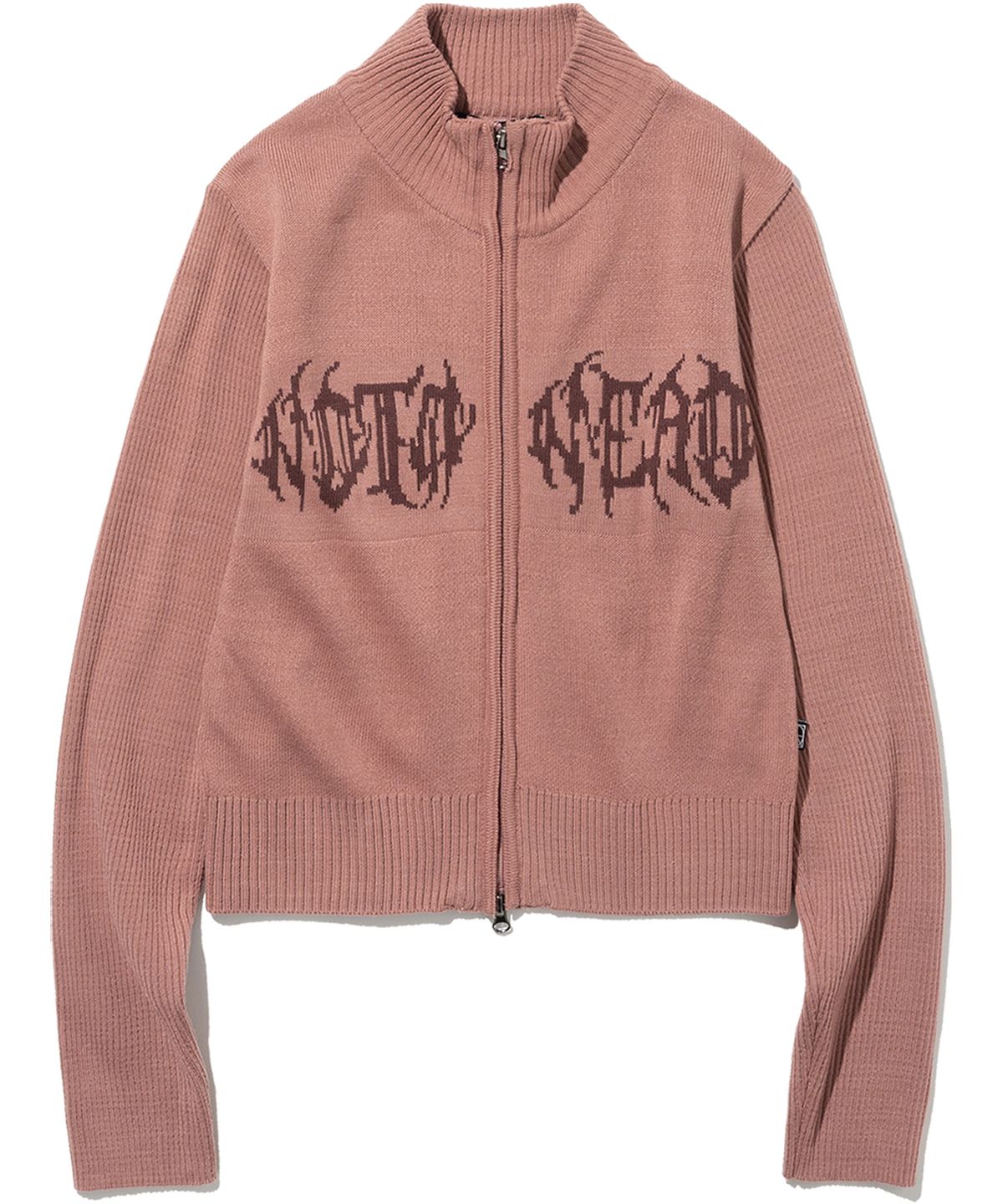 낫포너드(NOT4NERD) W Wild Logo Knit Zip up - Pink
