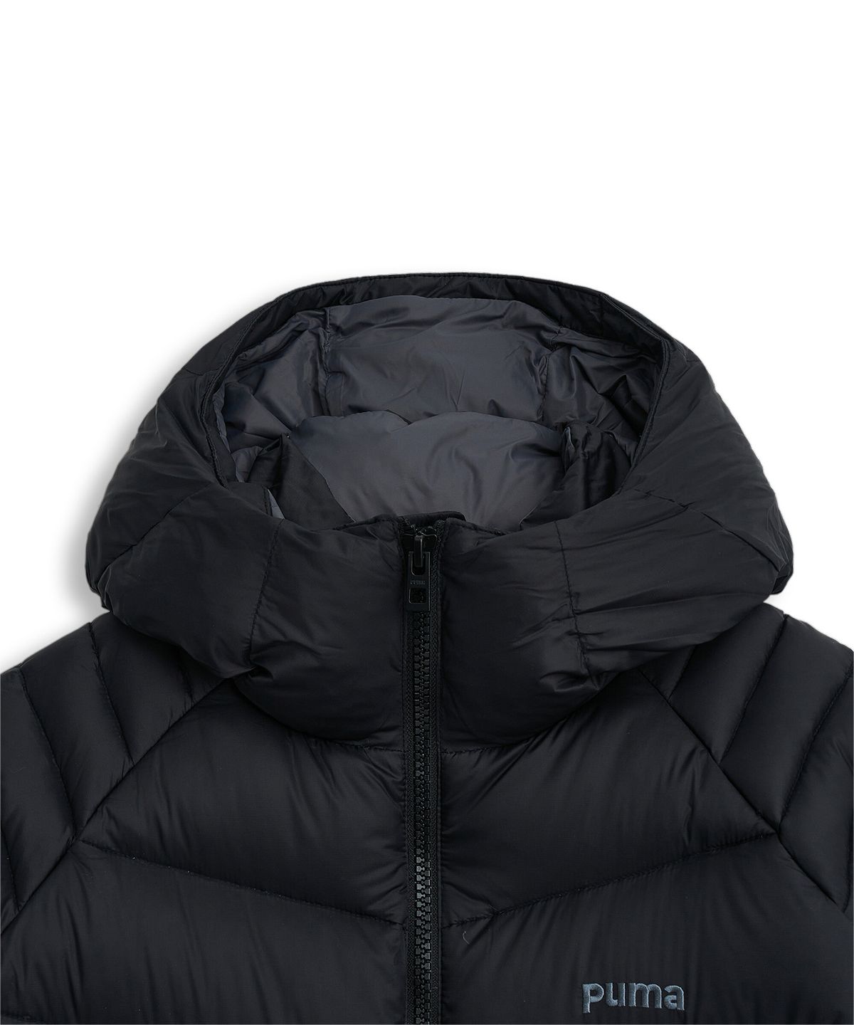 푸마(PUMA) 울트라2 아이콘 팝 다운 자켓 - 블랙:그레이 / 940195-01