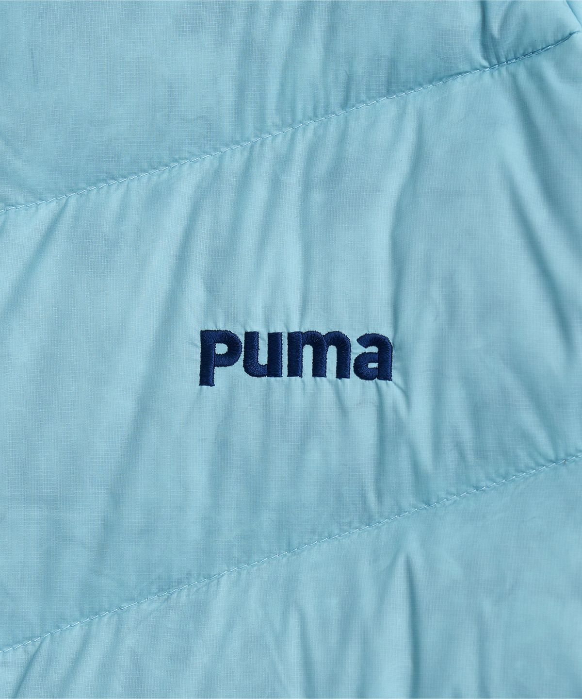 푸마(PUMA) 울트라2 아이콘 팝 다운 자켓 - 실버:블루 / 940195-02