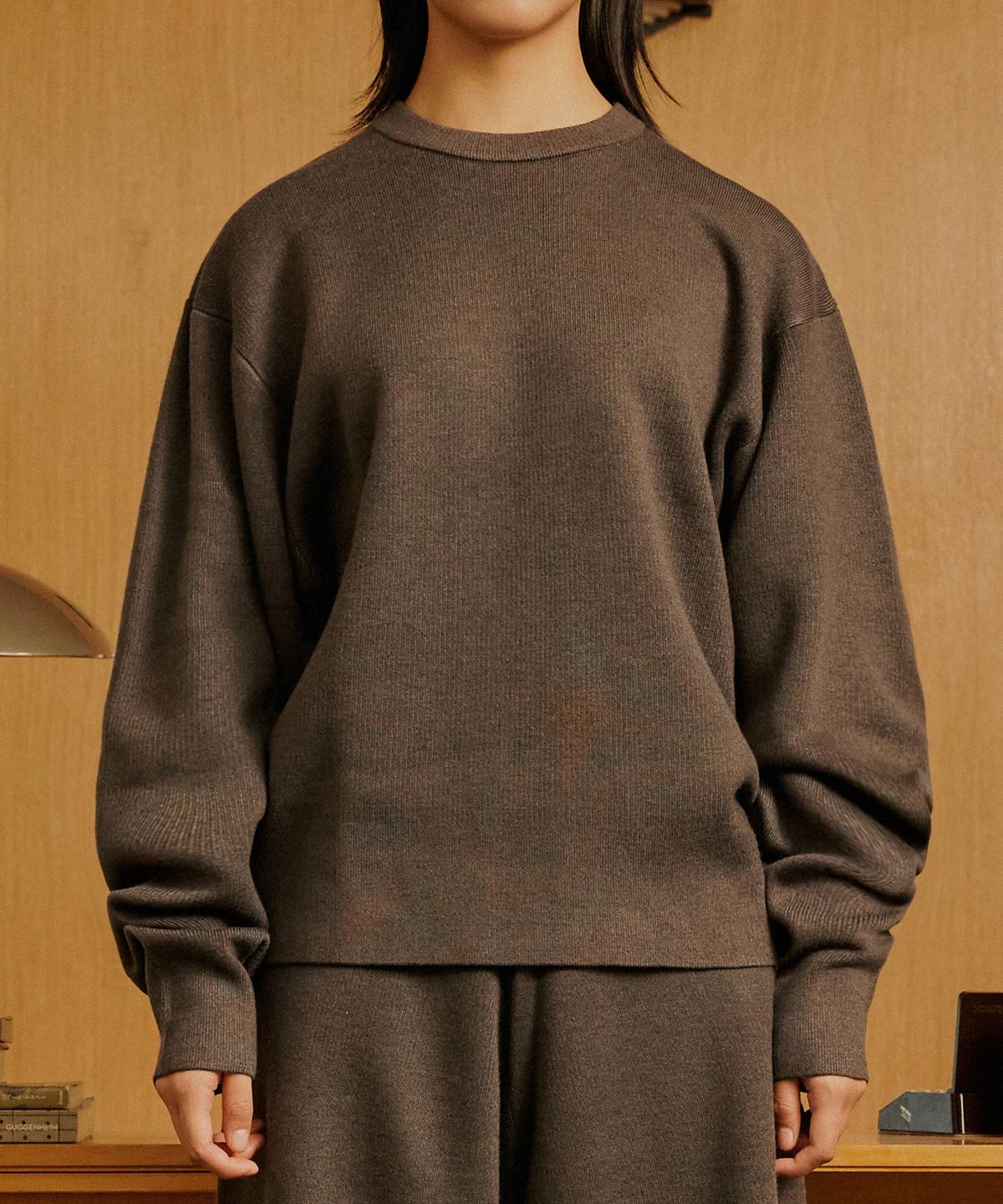더트(DURT) RESORT WOOL TOP (CHARCOAL)