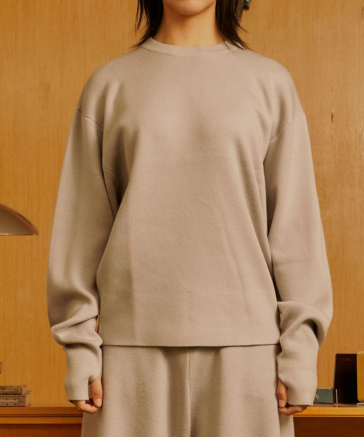 더트(DURT) RESORT WOOL TOP (LIGHT GREY)