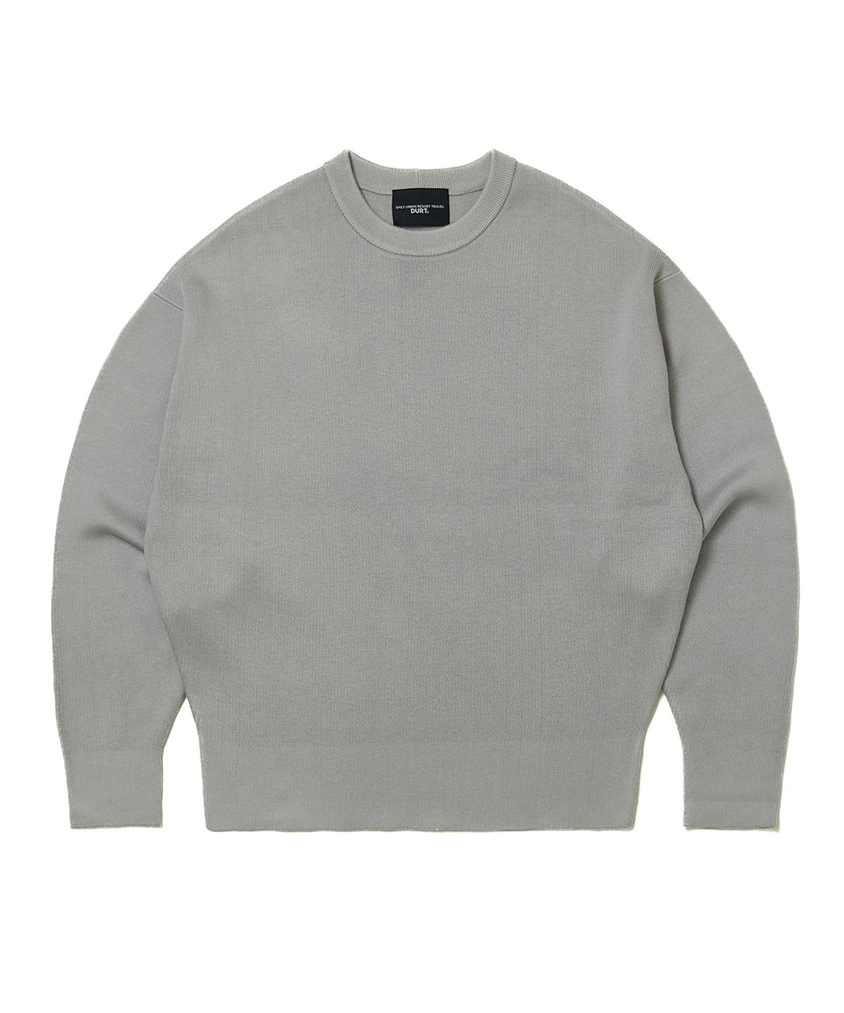 더트(DURT) RESORT WOOL TOP (LIGHT GREY)