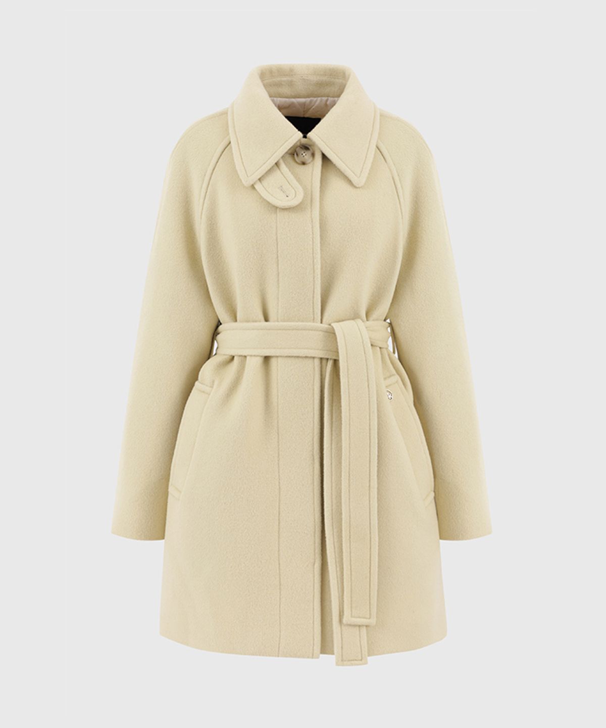 룩캐스트(LOOKAST) 카나 하프 울 코트 / KANA HALF WOOL COAT-2colors