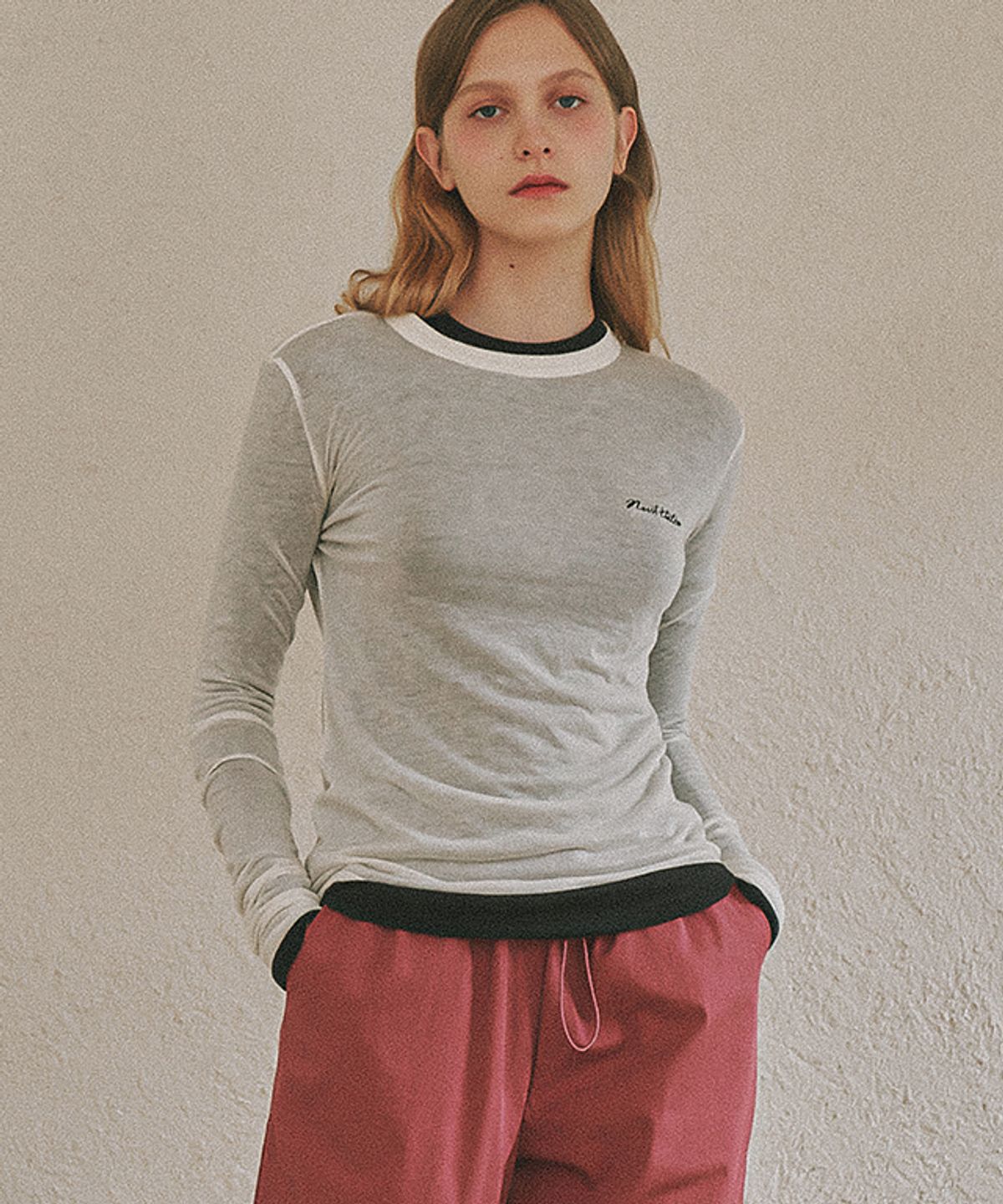 론론(RONRON) NUIT FLAT LONG SLEEVE GREY