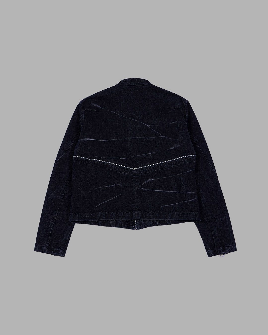 ◆THE MUSEUM VISITOR◆ ZIPPER JEAN BLACK 08204 MUSINSA公式 | THE MUSEUM VISITOR DENIM ZIPPER BIKER JACKET