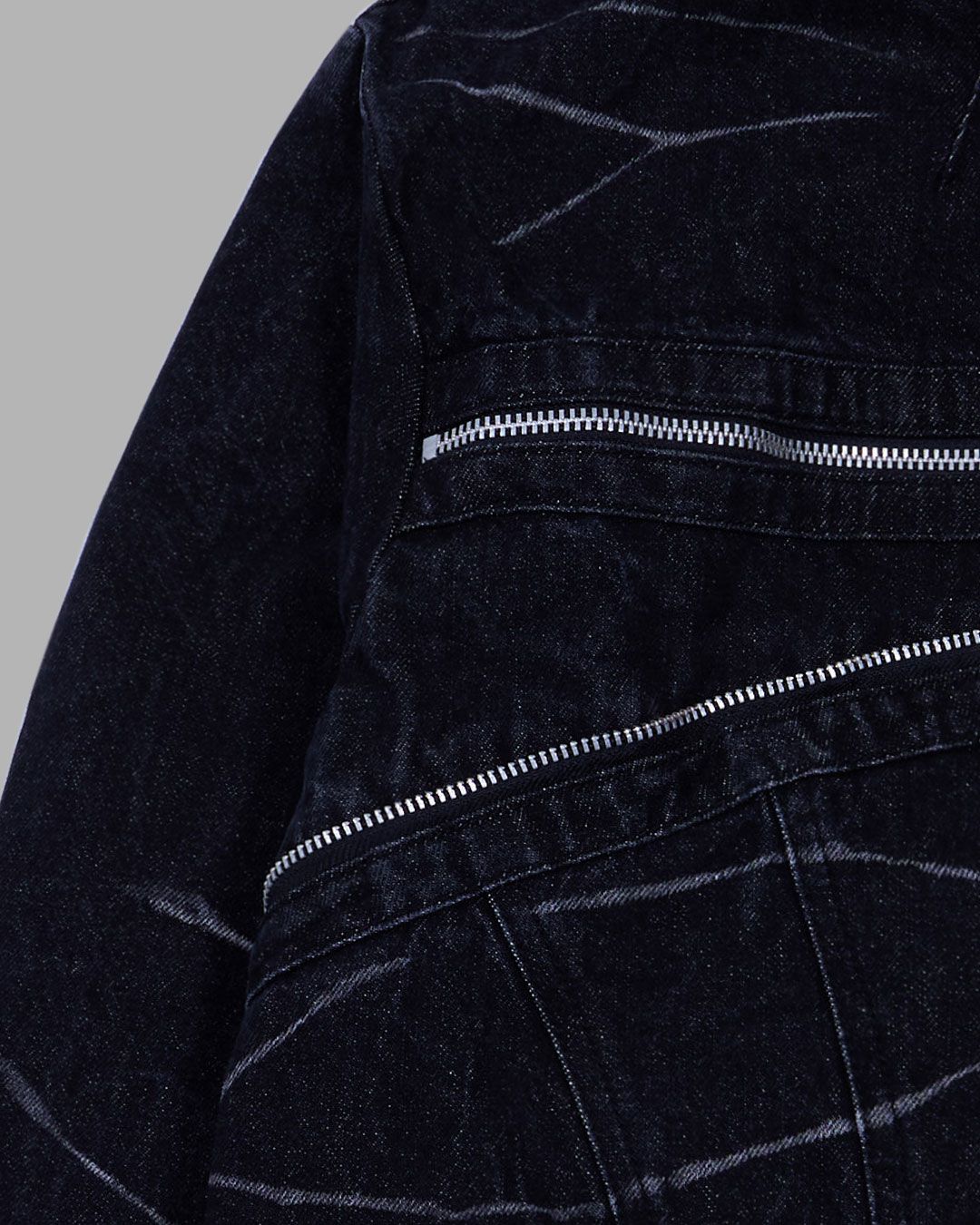 【THE MUSEUM VISITOR】ZIPPER JEAN (BLACK) MUSINSA公式 | THE MUSEUM VISITOR DENIM ZIPPER BIKER JACKET