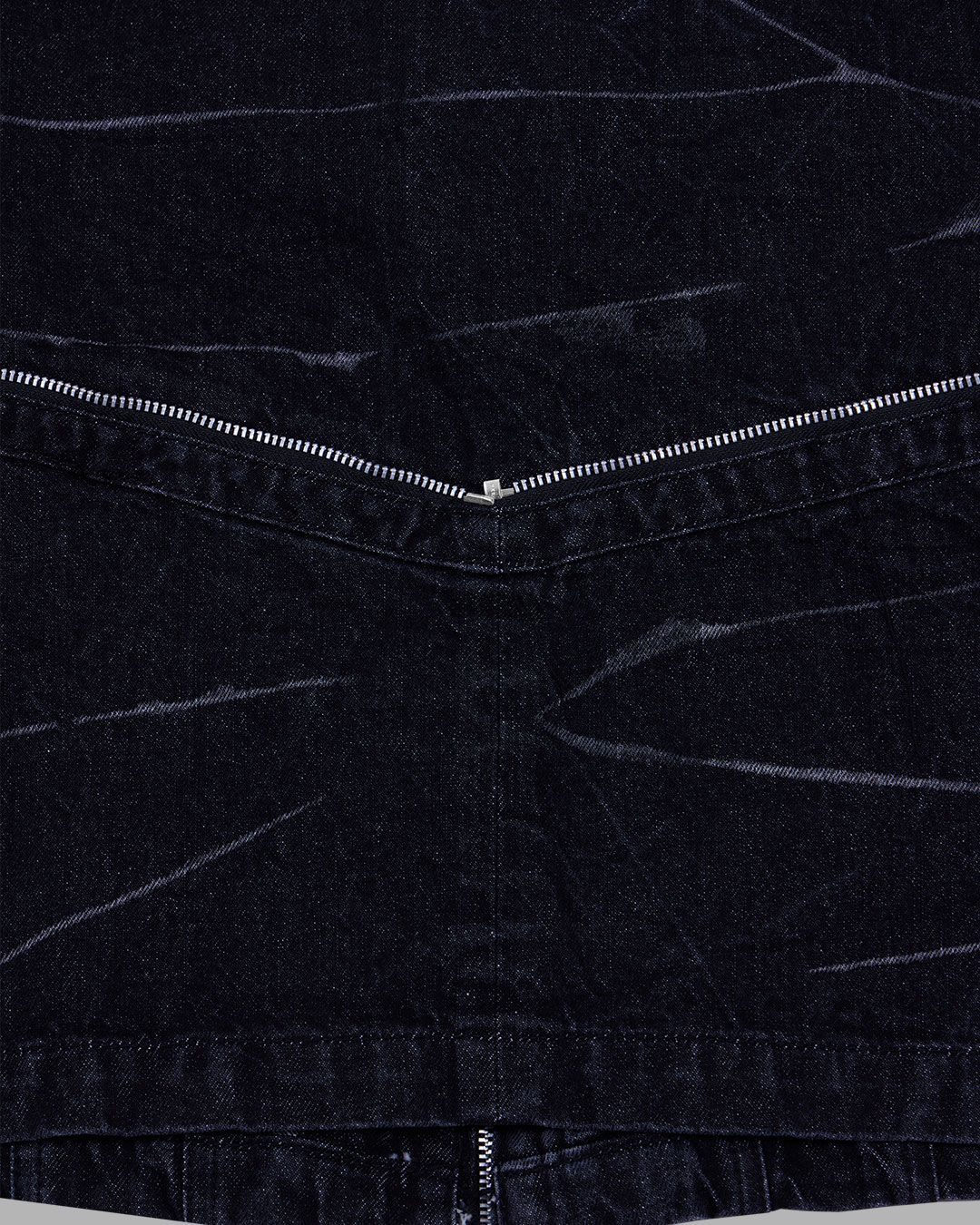 MUSINSA公式 | THE MUSEUM VISITOR DENIM ZIPPER BIKER JACKET