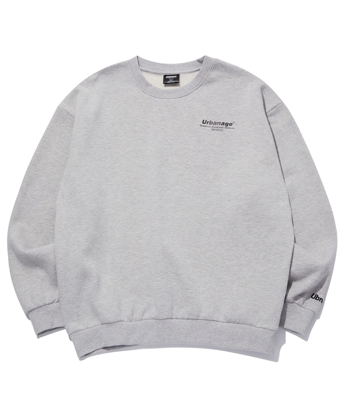 어반에이지(URBANAGE) [2PACK] 컬러센슈얼 오버 기모 맨투맨 (4 Colors)