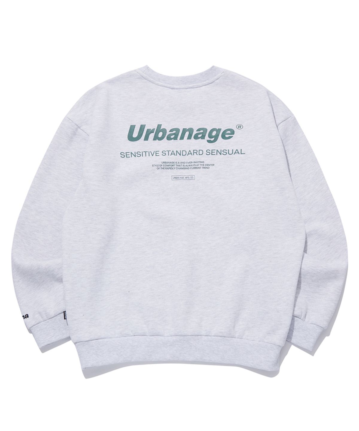어반에이지(URBANAGE) [2PACK] 컬러센슈얼 오버 기모 맨투맨 (4 Colors)
