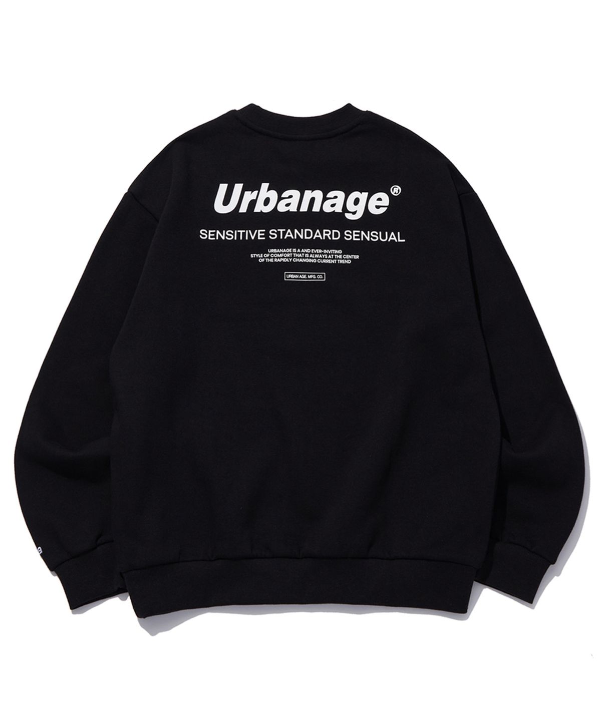 어반에이지(URBANAGE) [2PACK] 컬러센슈얼 오버 기모 맨투맨 (4 Colors)