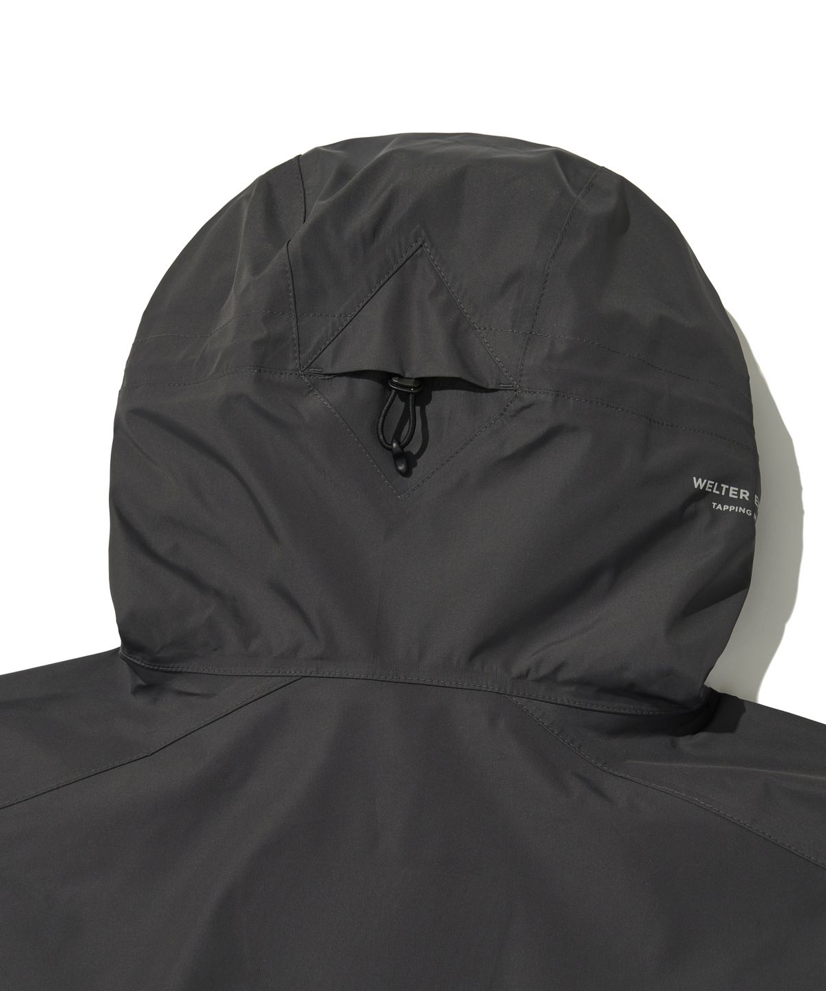 웰터 익스페리먼트(WELTER EXPERIMENT) WOL029_3LAYER NUT HOOD SHELL JACKET_Charcoal