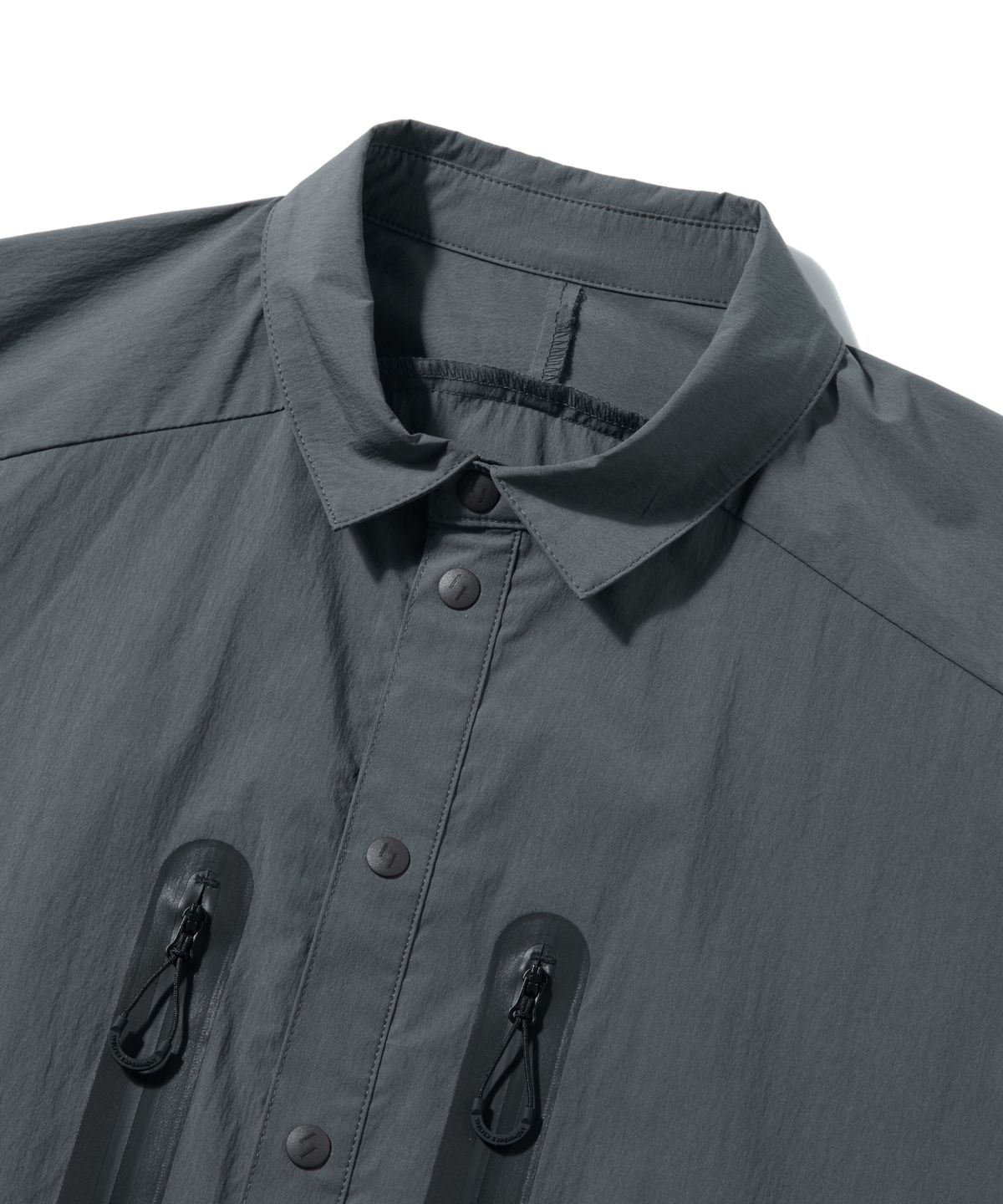 웰터 익스페리먼트(WELTER EXPERIMENT) WCL006_LIGHT REFLECTION POCKET SHIRTS_Charcoal