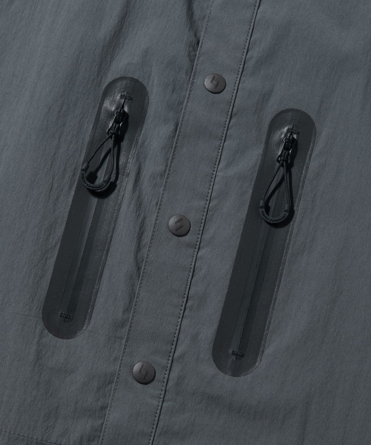 웰터 익스페리먼트(WELTER EXPERIMENT) WCL006_LIGHT REFLECTION POCKET SHIRTS_Charcoal
