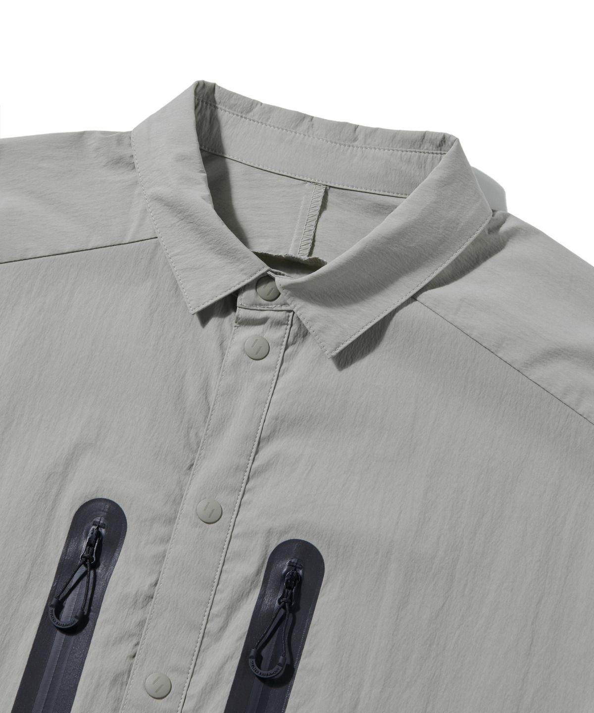 웰터 익스페리먼트(WELTER EXPERIMENT) WCL007_LIGHT REFLECTION POCKET SHIRTS_Warm Gray