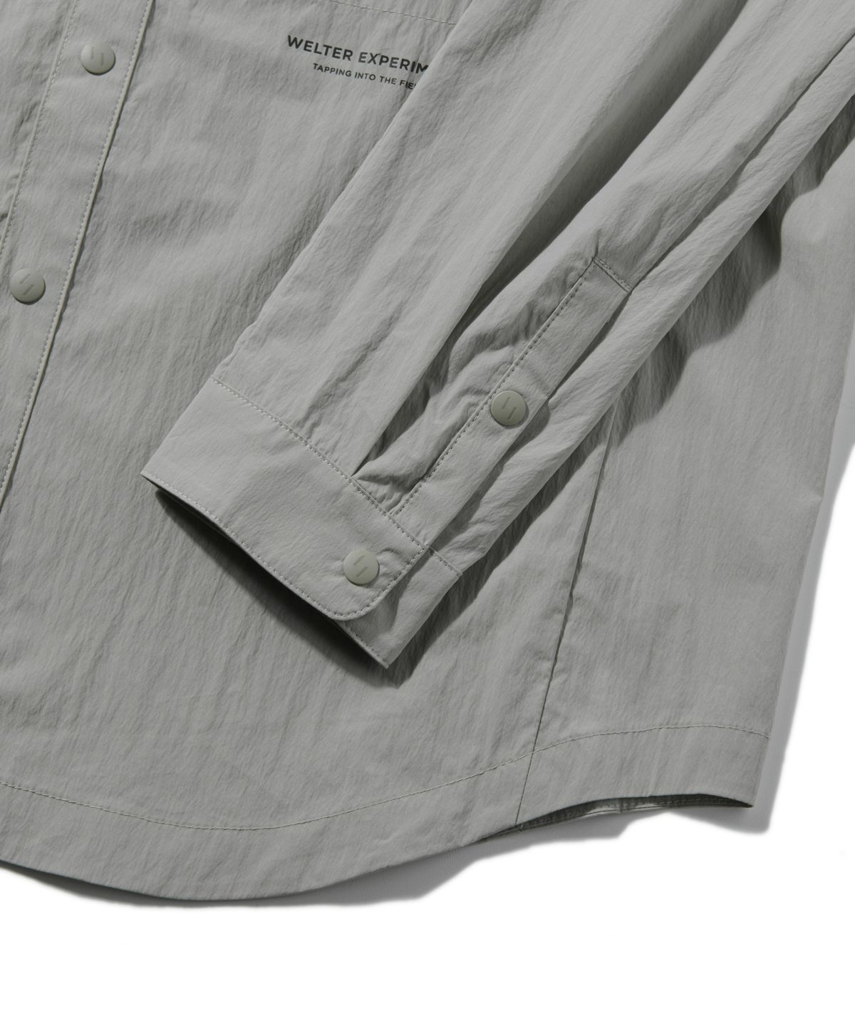 웰터 익스페리먼트(WELTER EXPERIMENT) WCL007_LIGHT REFLECTION POCKET SHIRTS_Warm Gray