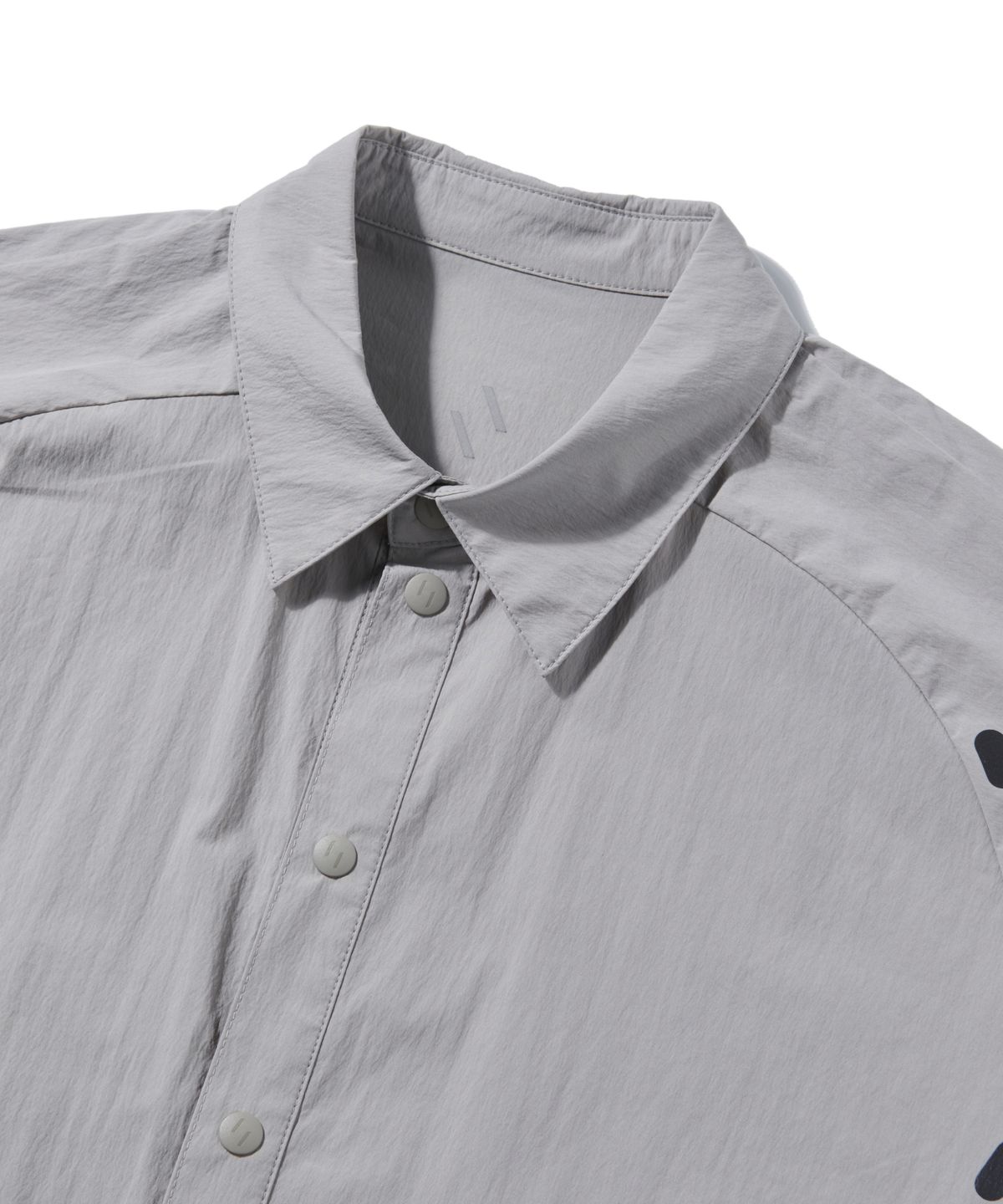 웰터 익스페리먼트(WELTER EXPERIMENT) WCL010_LIGHT REFLECTION POINT HALF SHIRTS_Warm Gray