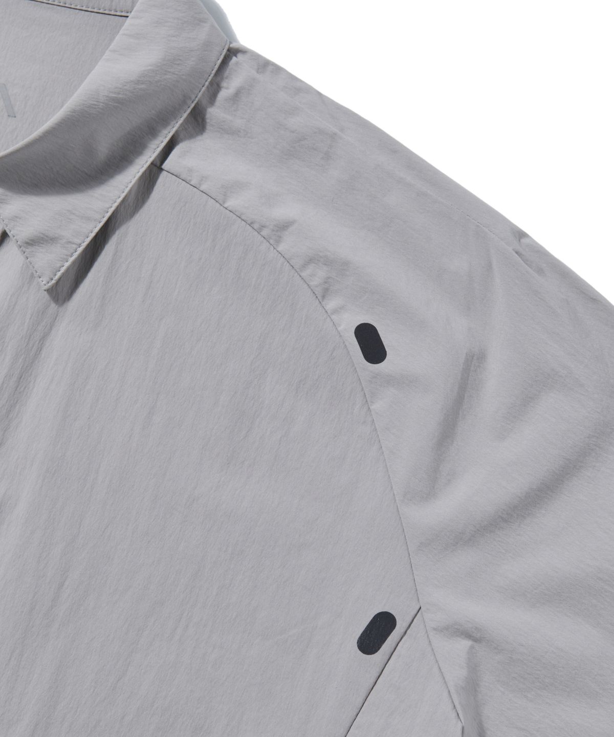 웰터 익스페리먼트(WELTER EXPERIMENT) WCL010_LIGHT REFLECTION POINT HALF SHIRTS_Warm Gray
