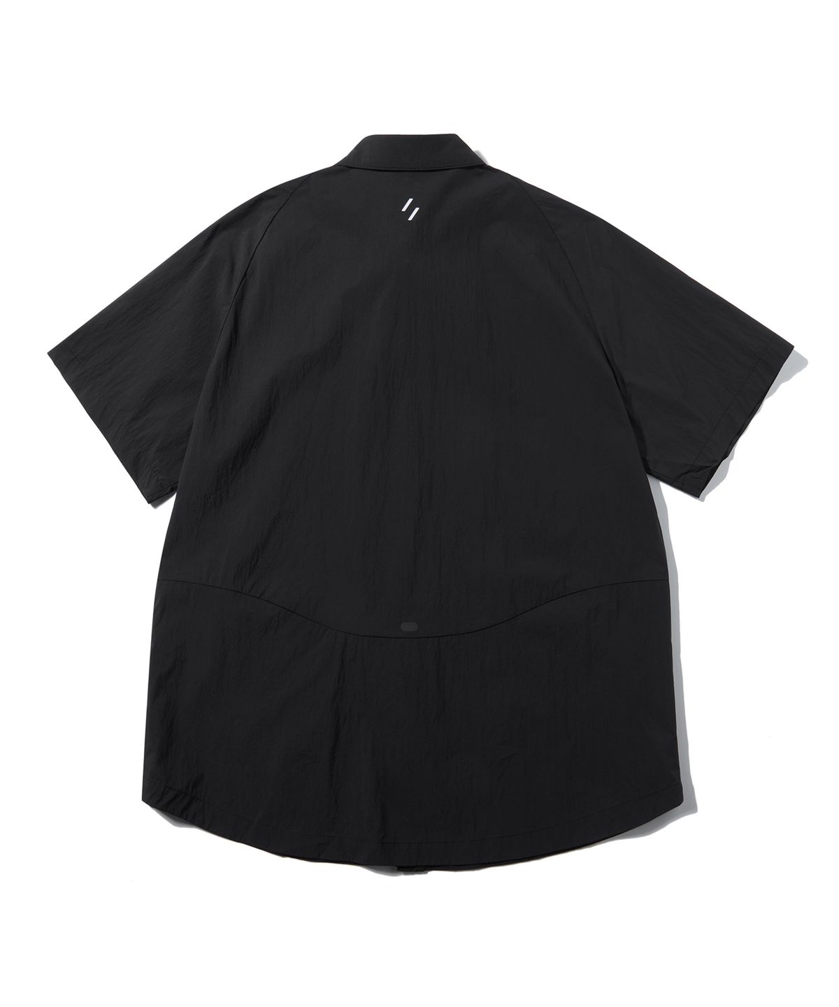 웰터 익스페리먼트(WELTER EXPERIMENT) WCL011_LIGHT REFLECTION POINT HALF SHIRTS_Black