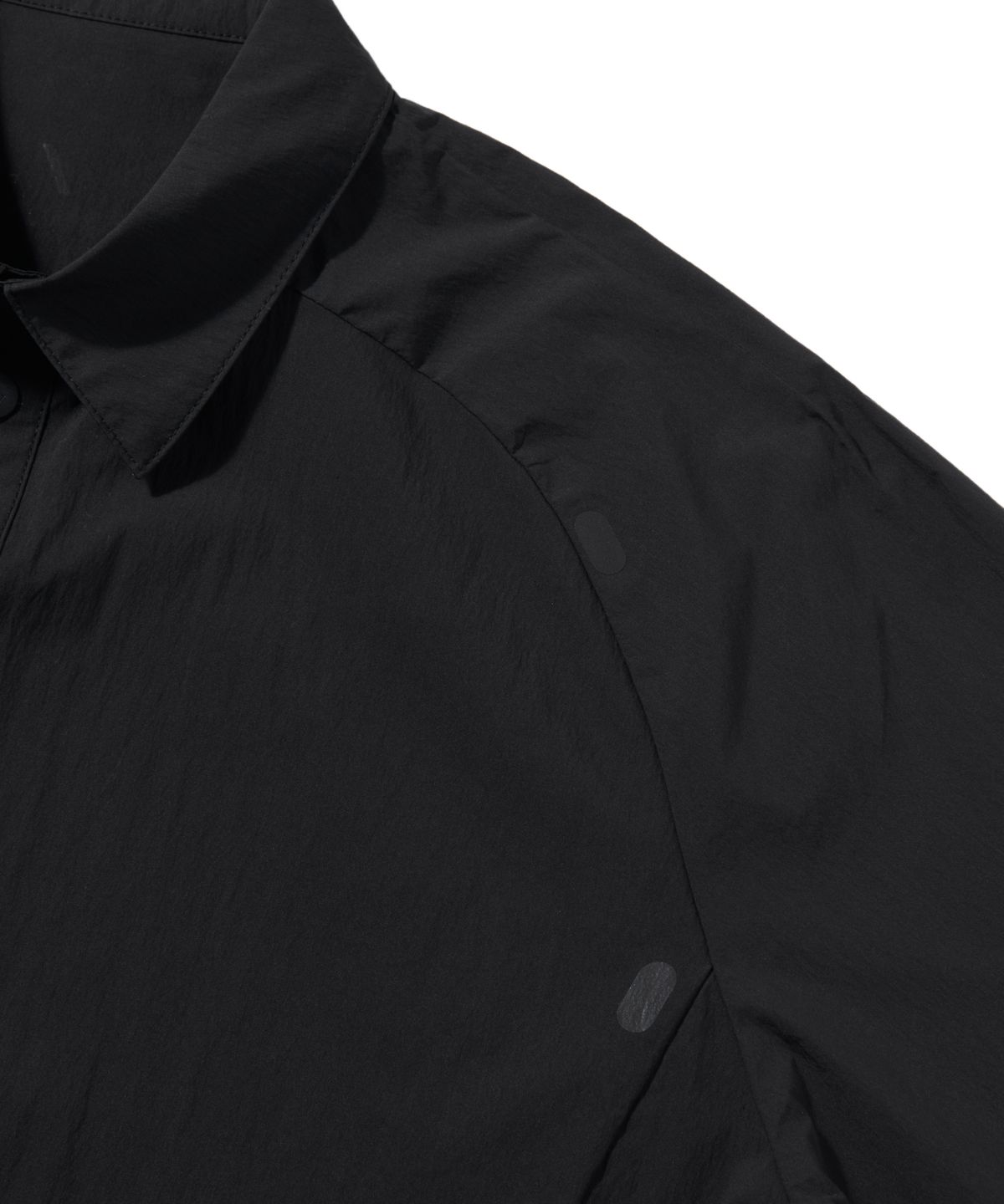 웰터 익스페리먼트(WELTER EXPERIMENT) WCL011_LIGHT REFLECTION POINT HALF SHIRTS_Black