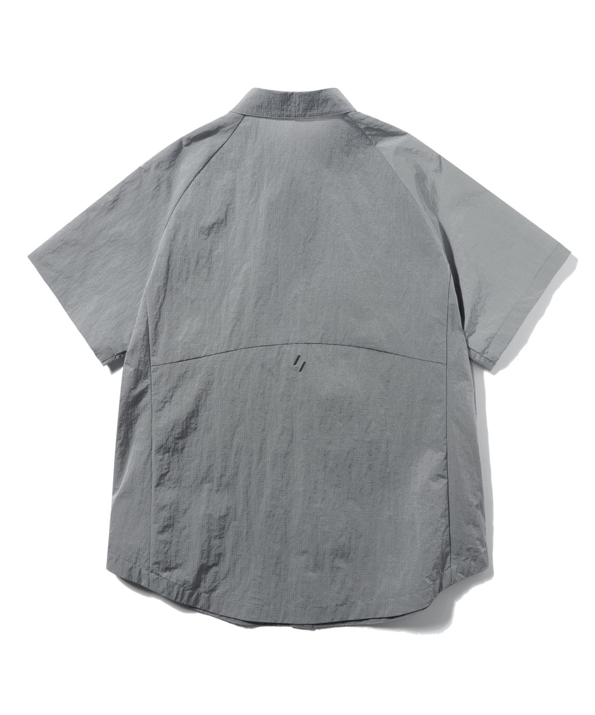 웰터 익스페리먼트(WELTER EXPERIMENT) WCL012_LIGHT REFLECTION RIP STOP HALF SHIRTS_Silver