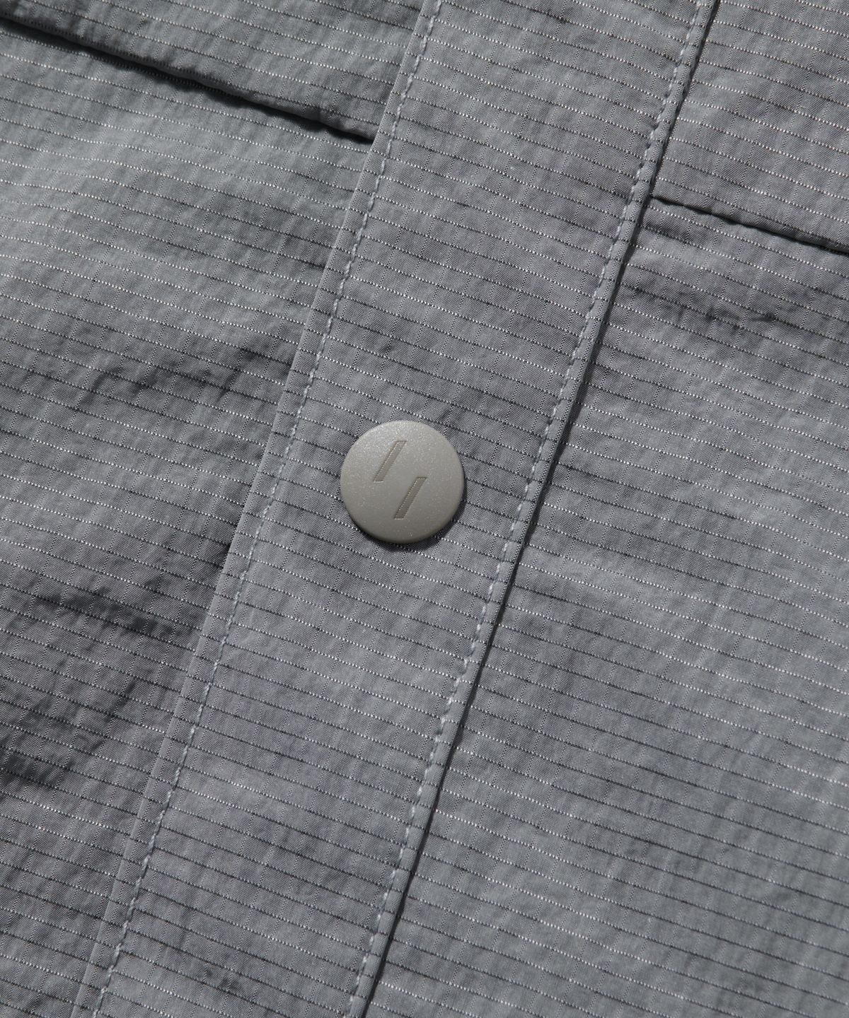 웰터 익스페리먼트(WELTER EXPERIMENT) WCL012_LIGHT REFLECTION RIP STOP HALF SHIRTS_Silver