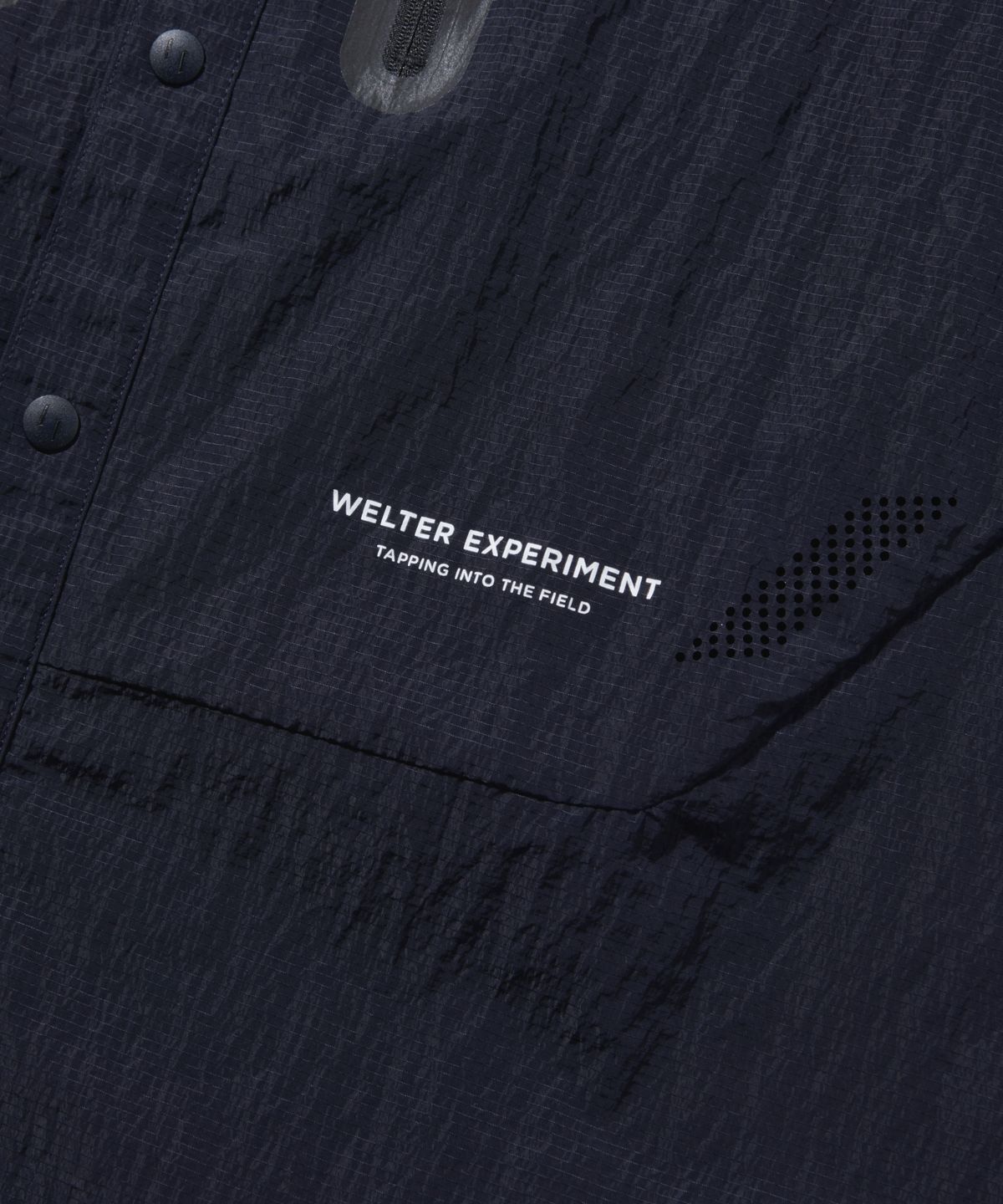 웰터 익스페리먼트(WELTER EXPERIMENT) WCL013_LIGHT REFLECTION RIP STOP HALF SHIRTS_Navy