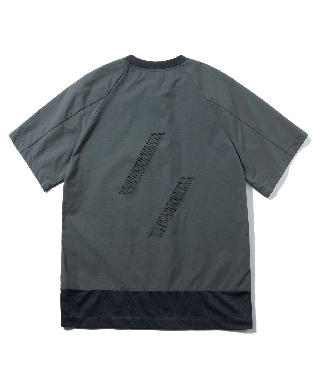 웰터 익스페리먼트(WELTER EXPERIMENT) WDT003_AMON MESH PULLOVER_Charcoal