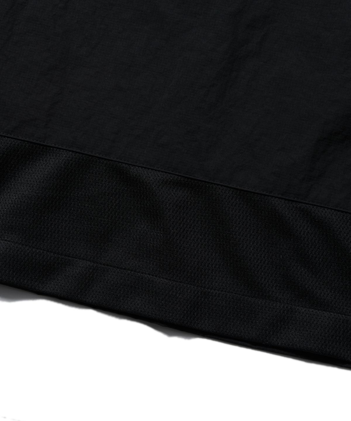 웰터 익스페리먼트(WELTER EXPERIMENT) WDT004_AMON MESH PULLOVER_Black