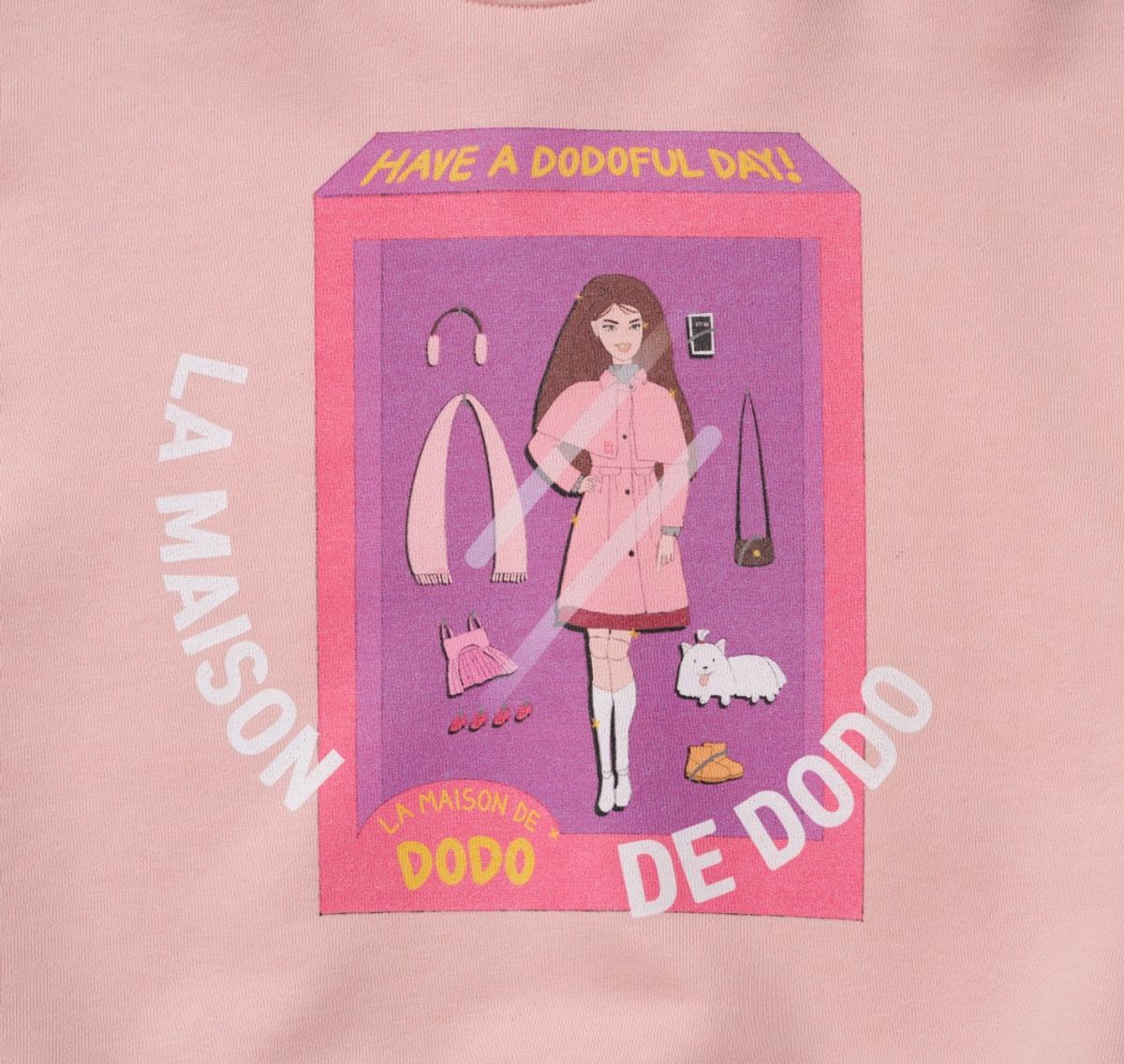 라메종드도도(LA MAISON DE DODO) SImply Dodo Sweatshirt with Doll Box (Baby Pink)_ 맨투맨