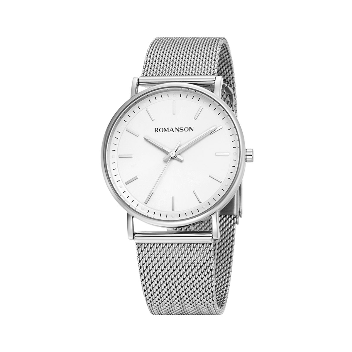 로만손(ROMANSON) R 라운드슬림 37 시계 RWRMUU3BF016WHWH0